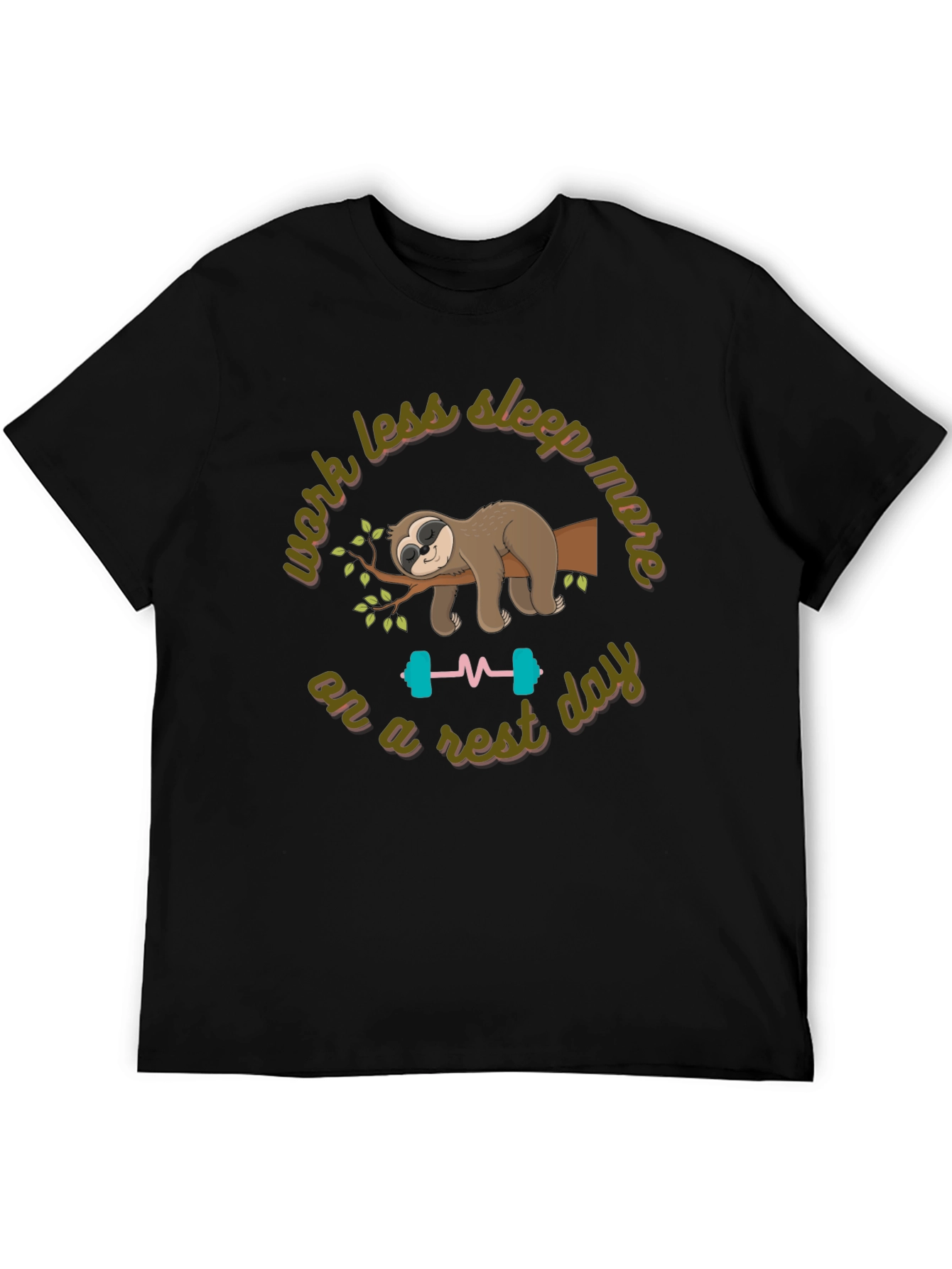Lazy Day Sloth Graphic T-Shirt
