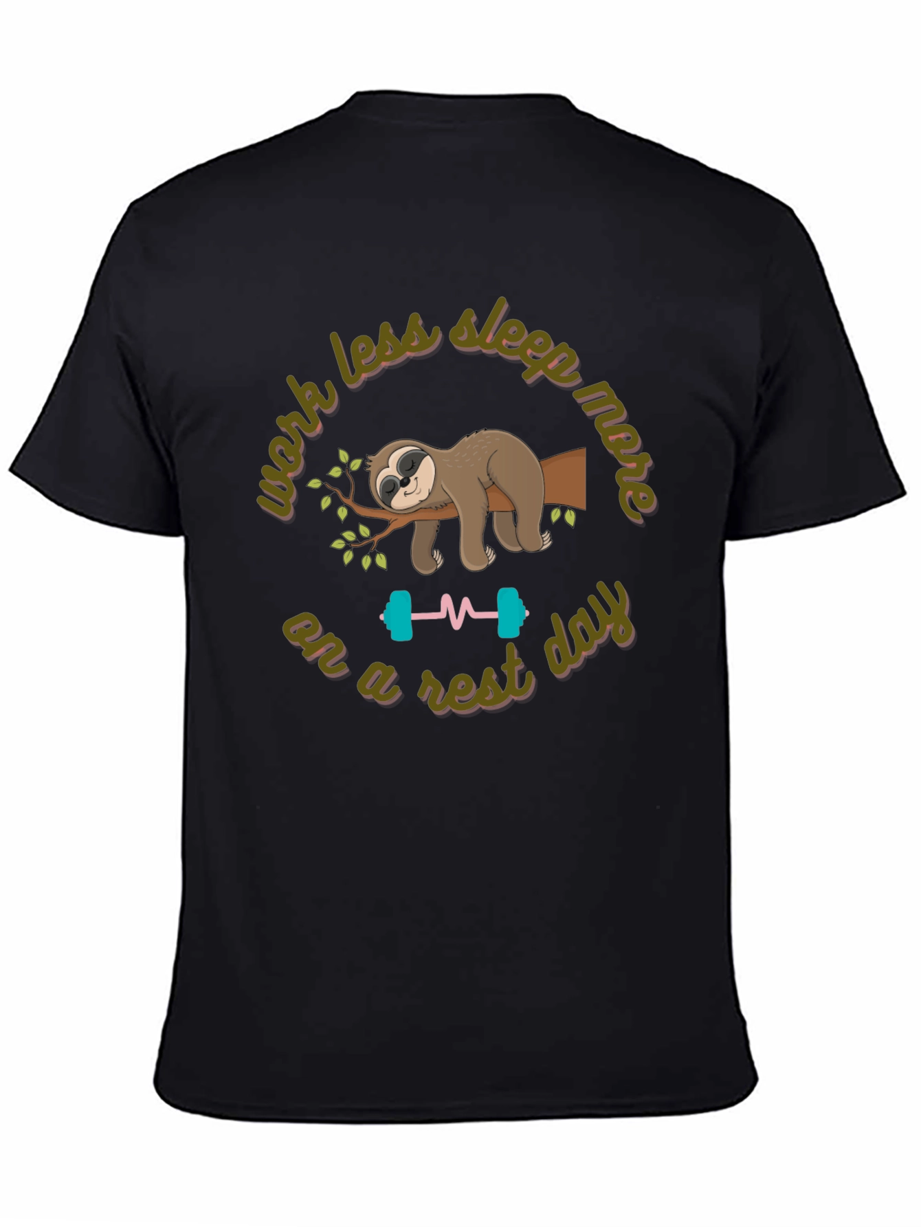 Lazy Day Sloth Graphic T-Shirt
