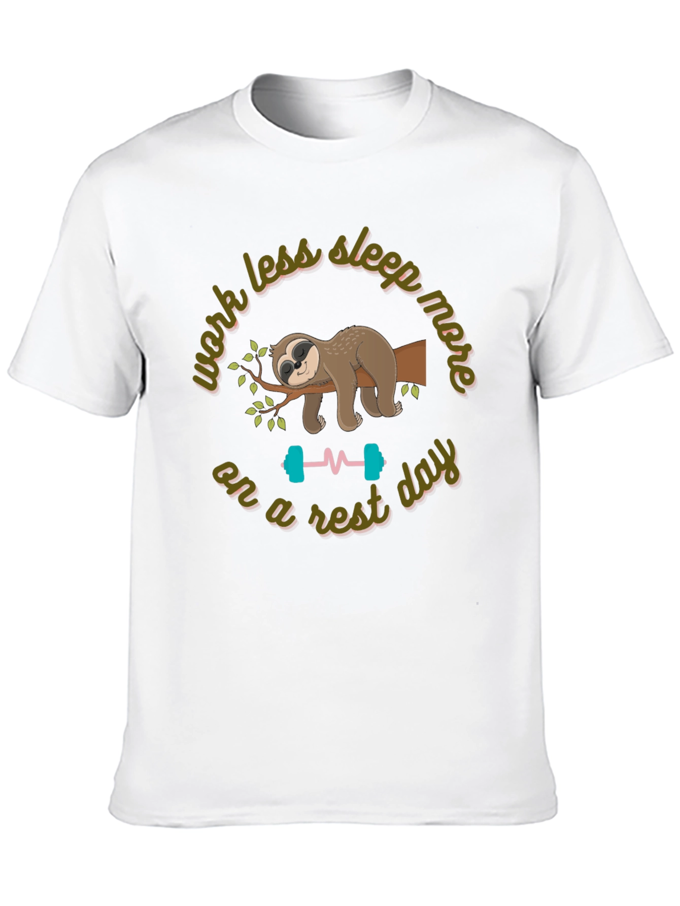 Lazy Day Sloth Graphic T-Shirt