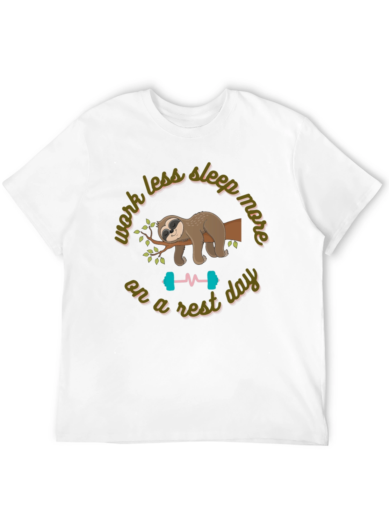 Lazy Day Sloth Graphic T-Shirt