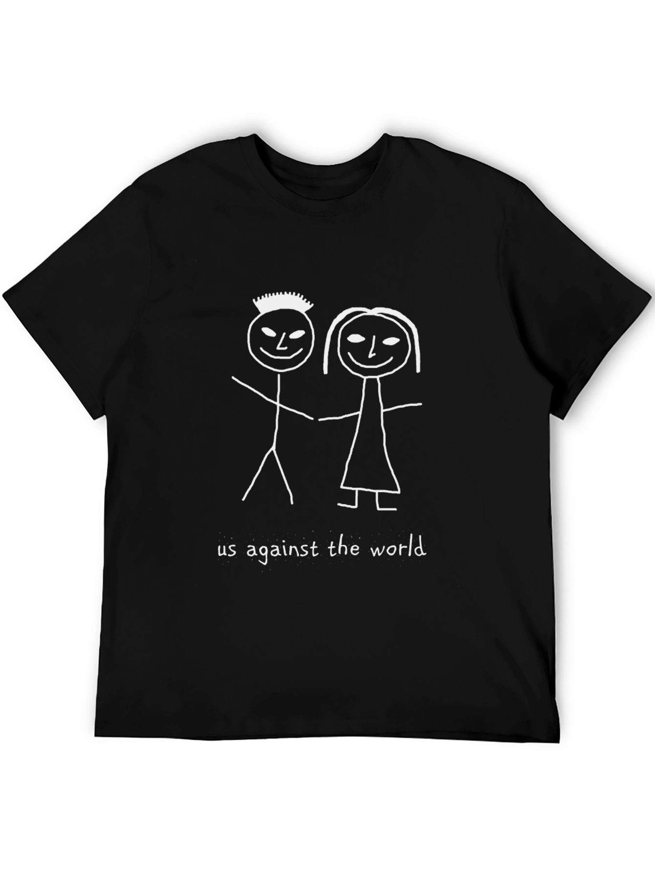 Us Against the World Graphic Tee - Black