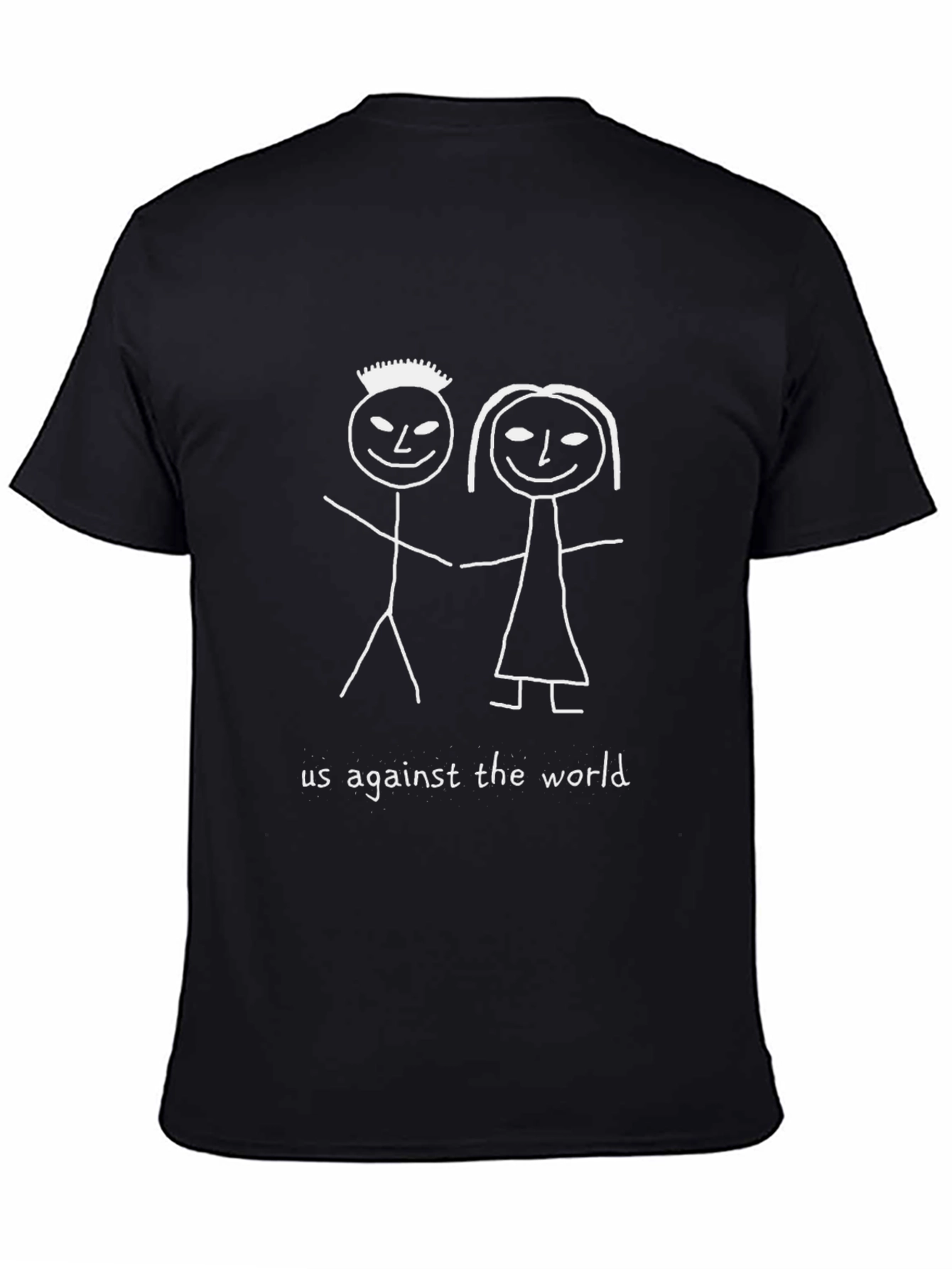 Us Against the World Graphic Tee - Black