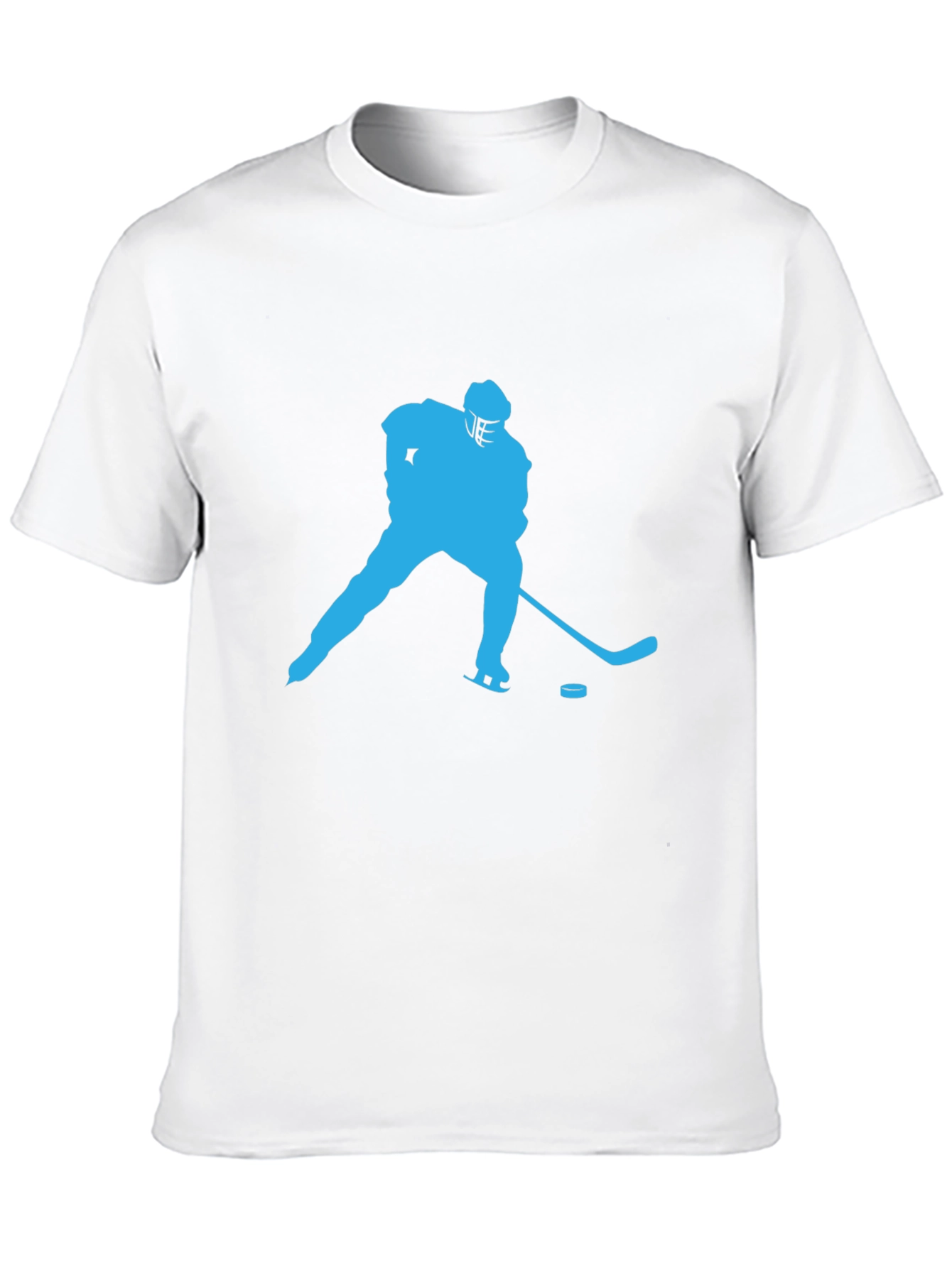 Hockey Player Graphic Tee - Black
