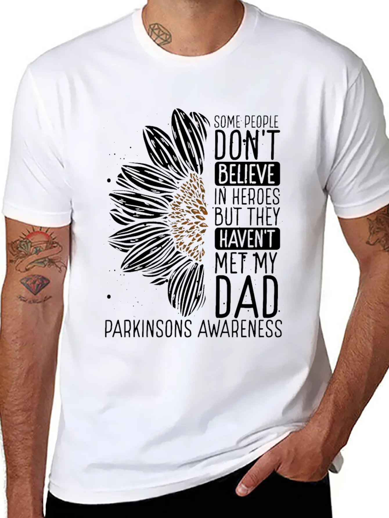 Parkinsons Awareness Sunflower Graphic Tee