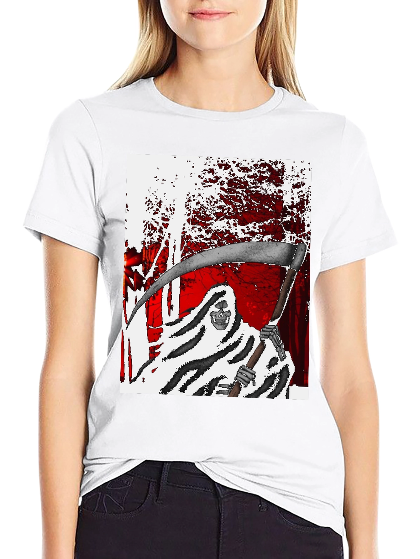 Grim Reaper Graphic Tee - Dark Humor T-Shirt