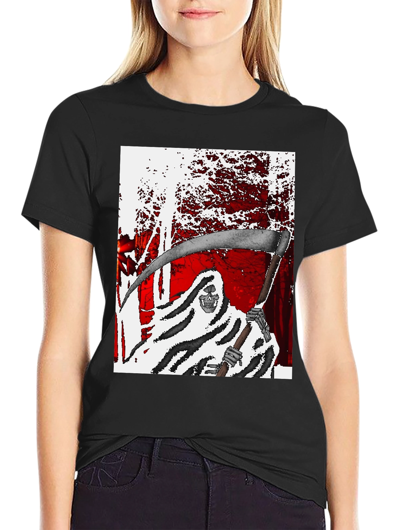 Grim Reaper Graphic Tee - Dark Humor T-Shirt