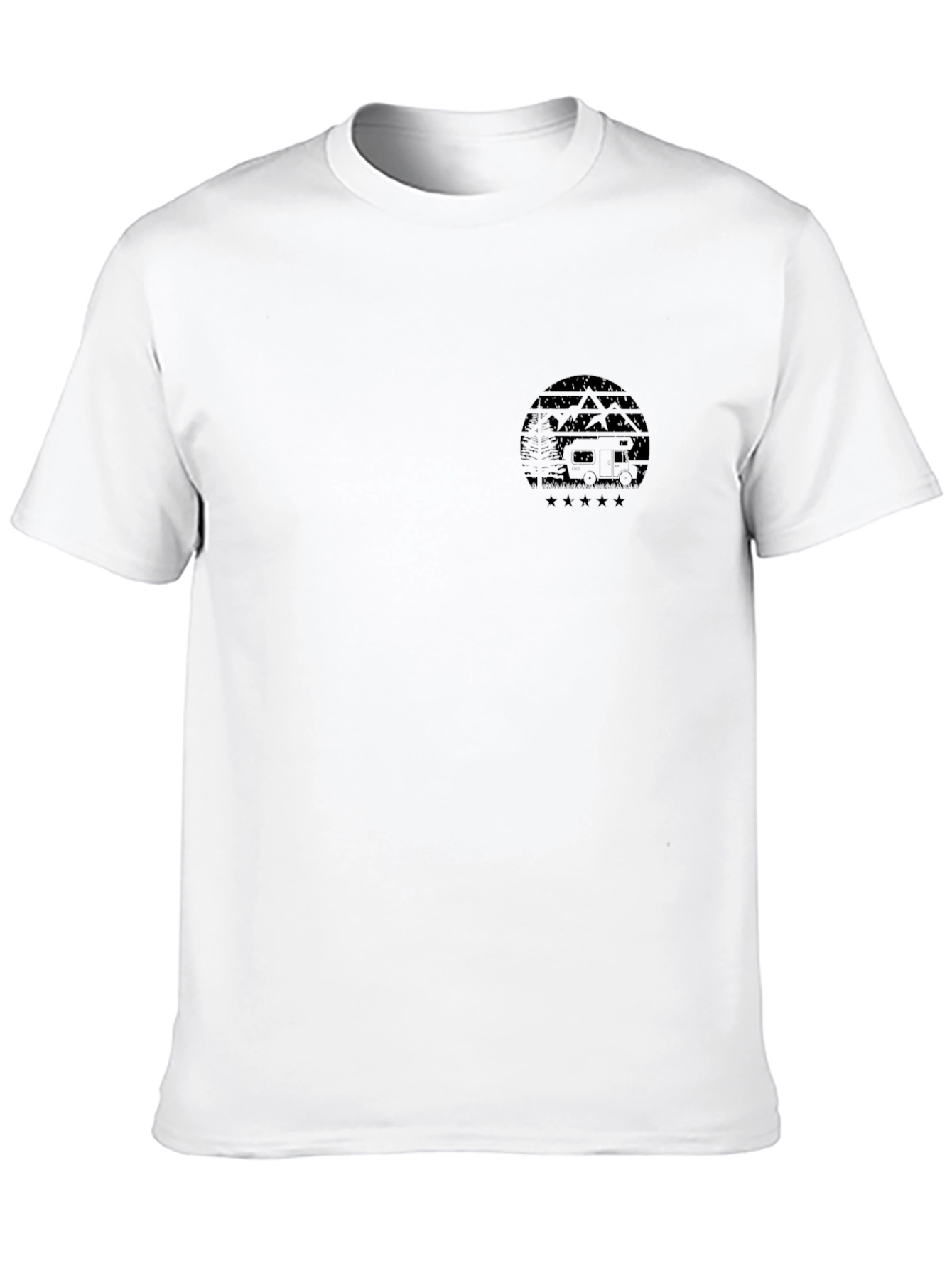 Camping Adventure Black T-Shirt