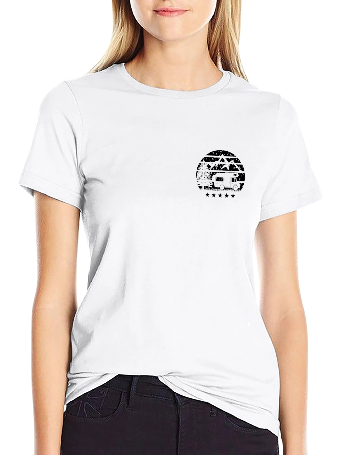 Camping Adventure Black T-Shirt