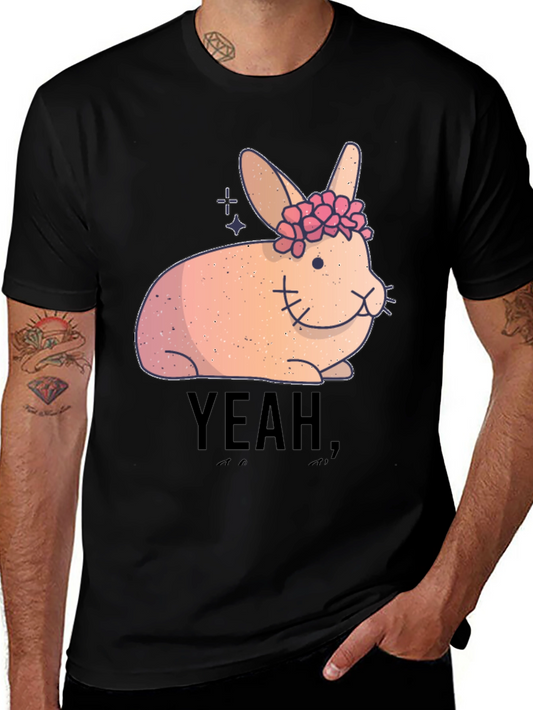 Yeah! Bunny Flower Crown Graphic Tee