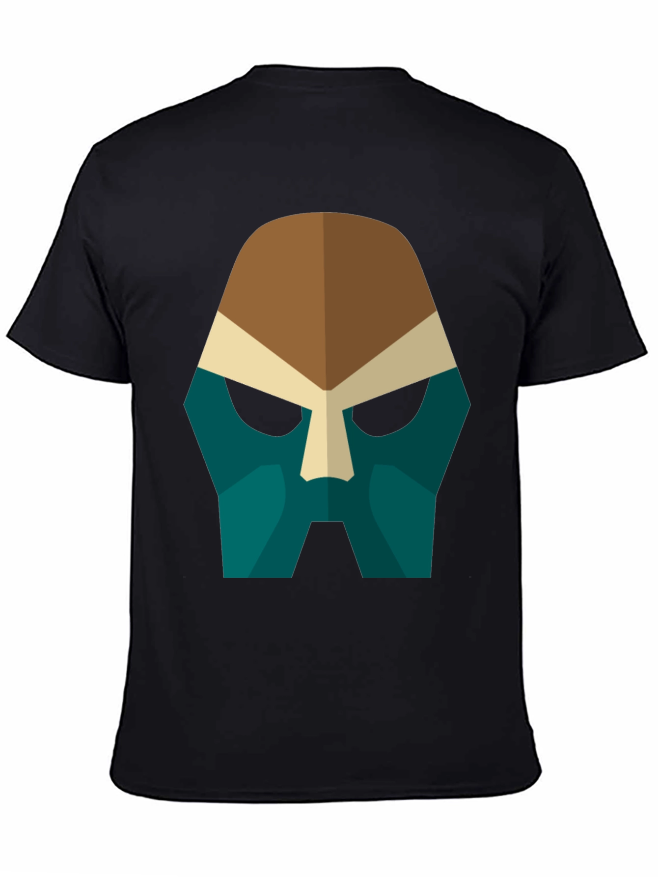 Abstract Mask Graphic Tee - Bold Style