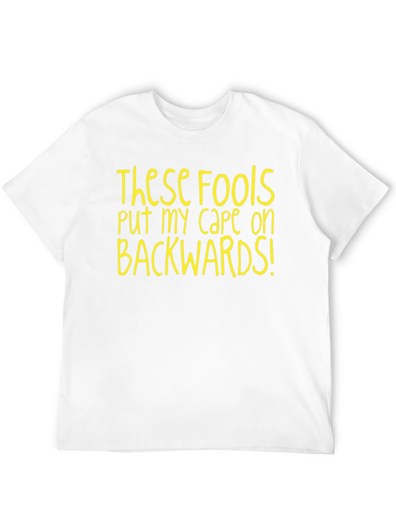 Funny Backwards Cape T-Shirt