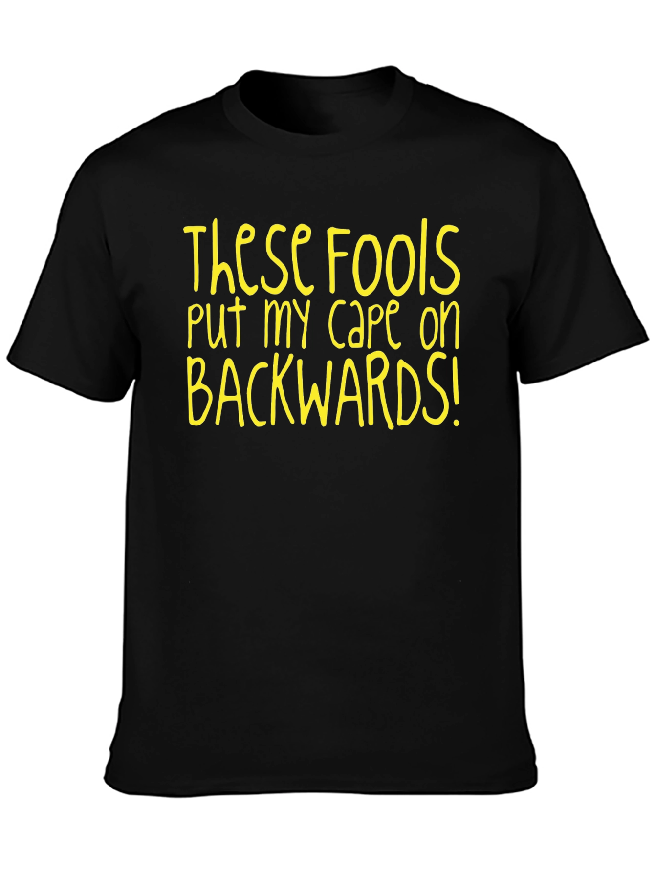 Funny Backwards Cape T-Shirt