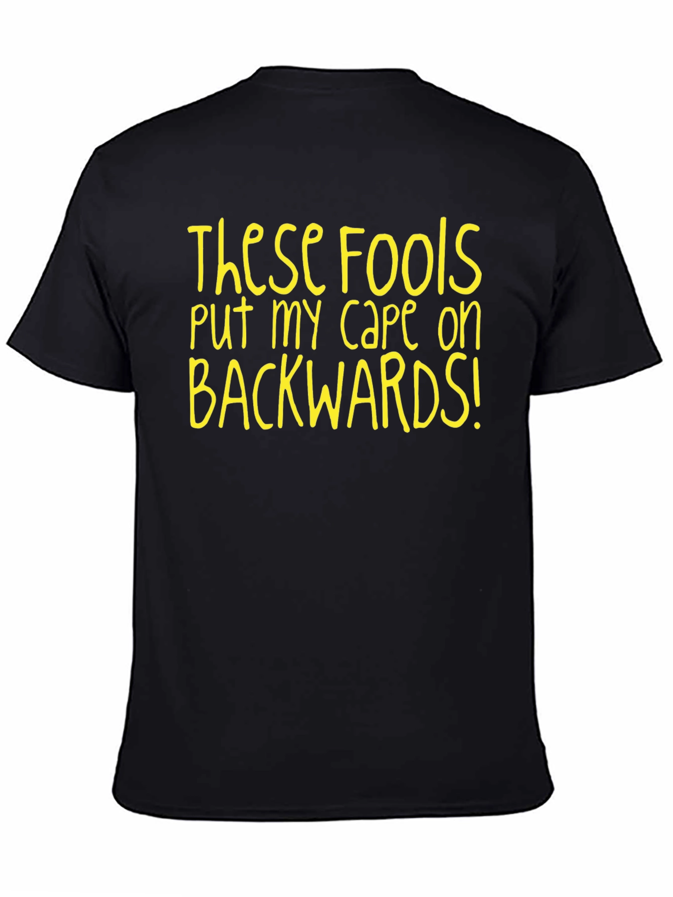 Funny Backwards Cape T-Shirt