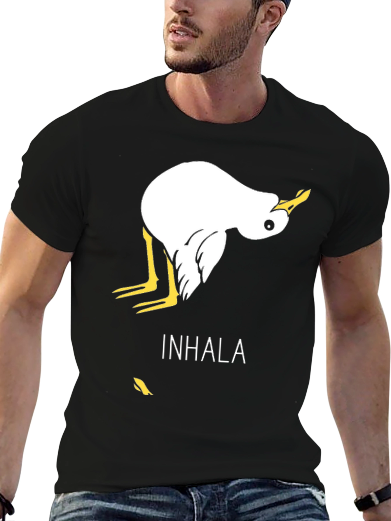 Inhala Duck Graphic Tee - Funny Yoga T-Shirt