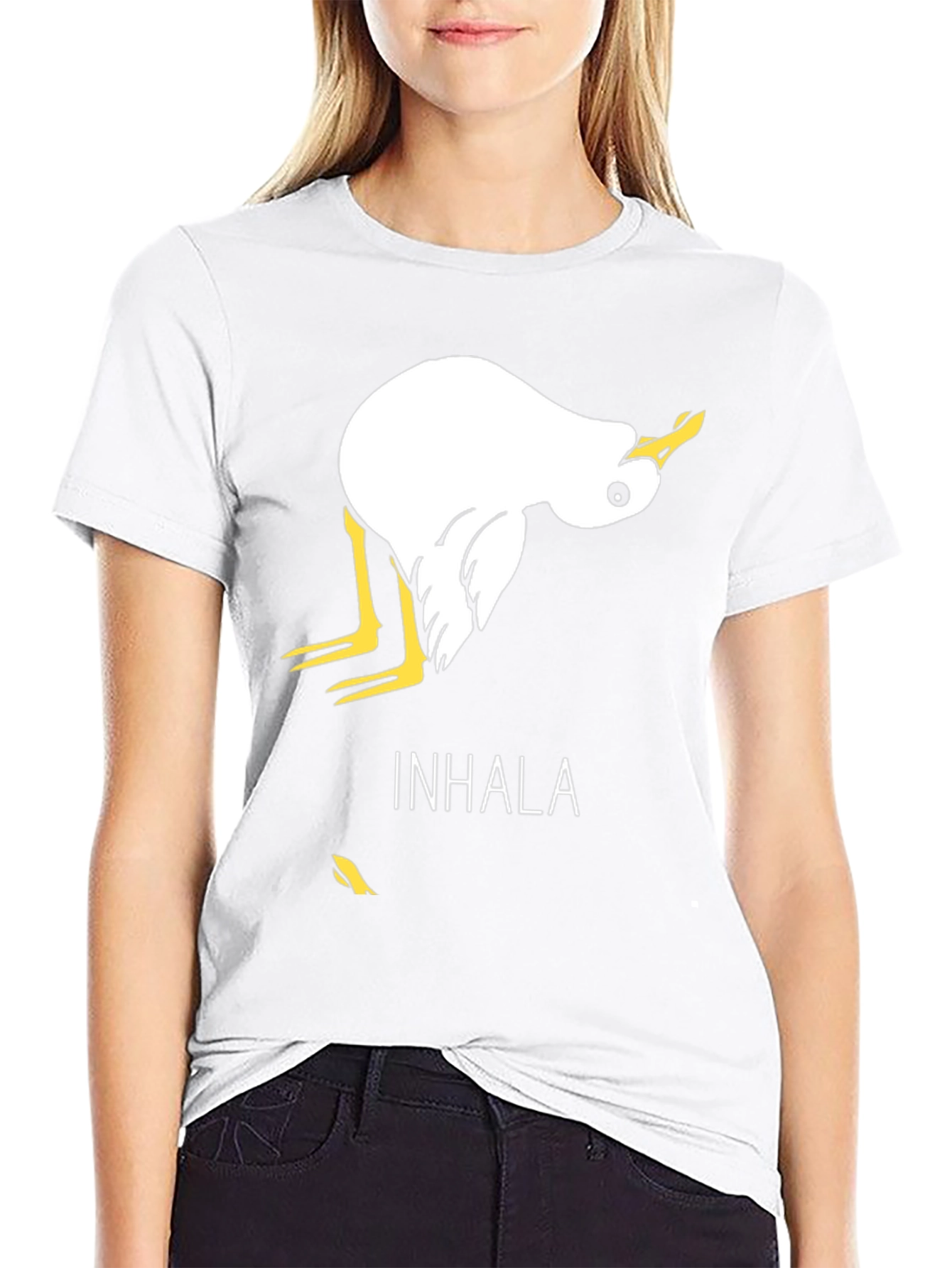 Inhala Duck Graphic Tee - Funny Yoga T-Shirt