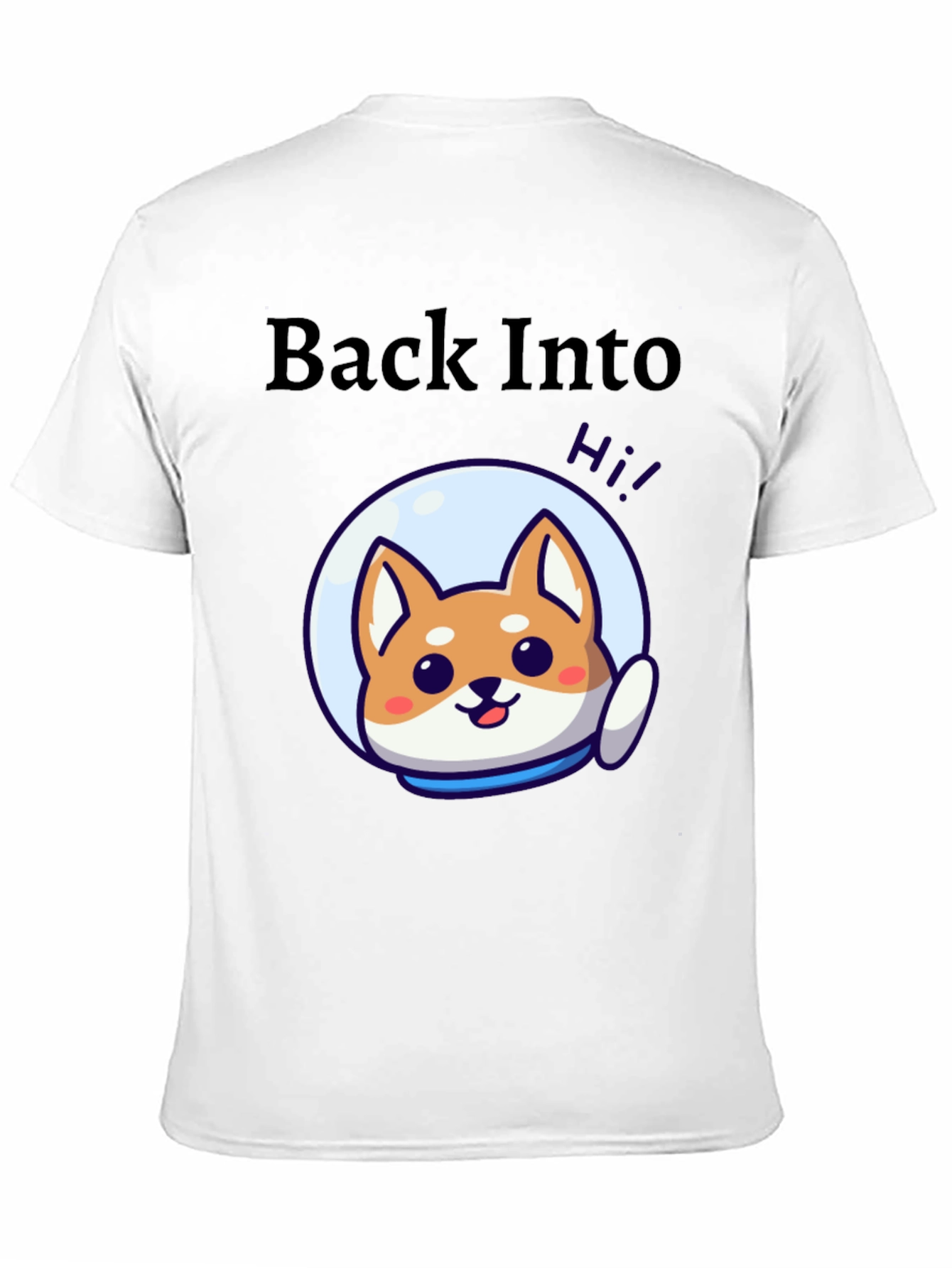 Back Into Space Doge T-Shirt - Cute Astronaut Design
