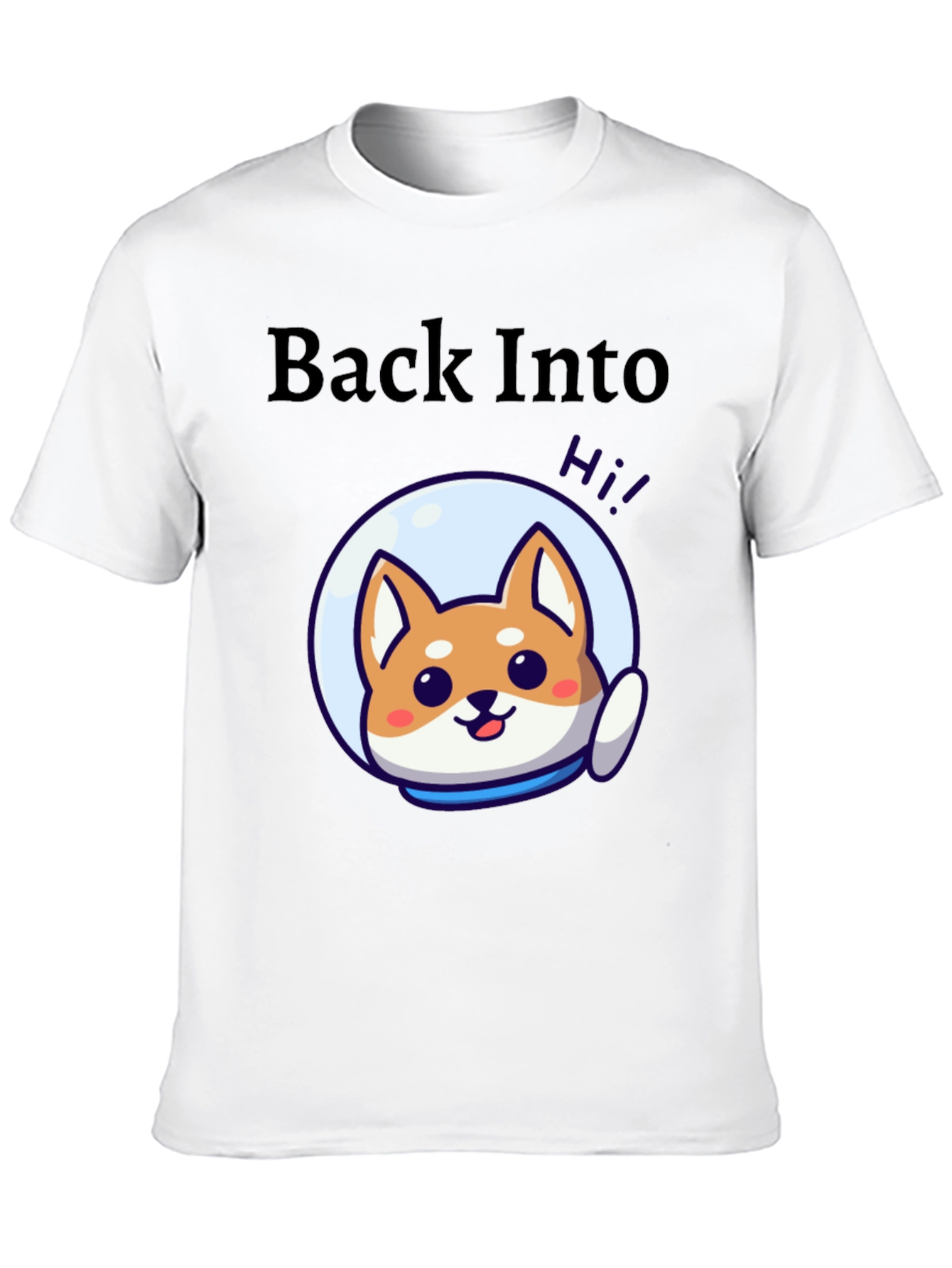 Back Into Space Doge T-Shirt - Cute Astronaut Design