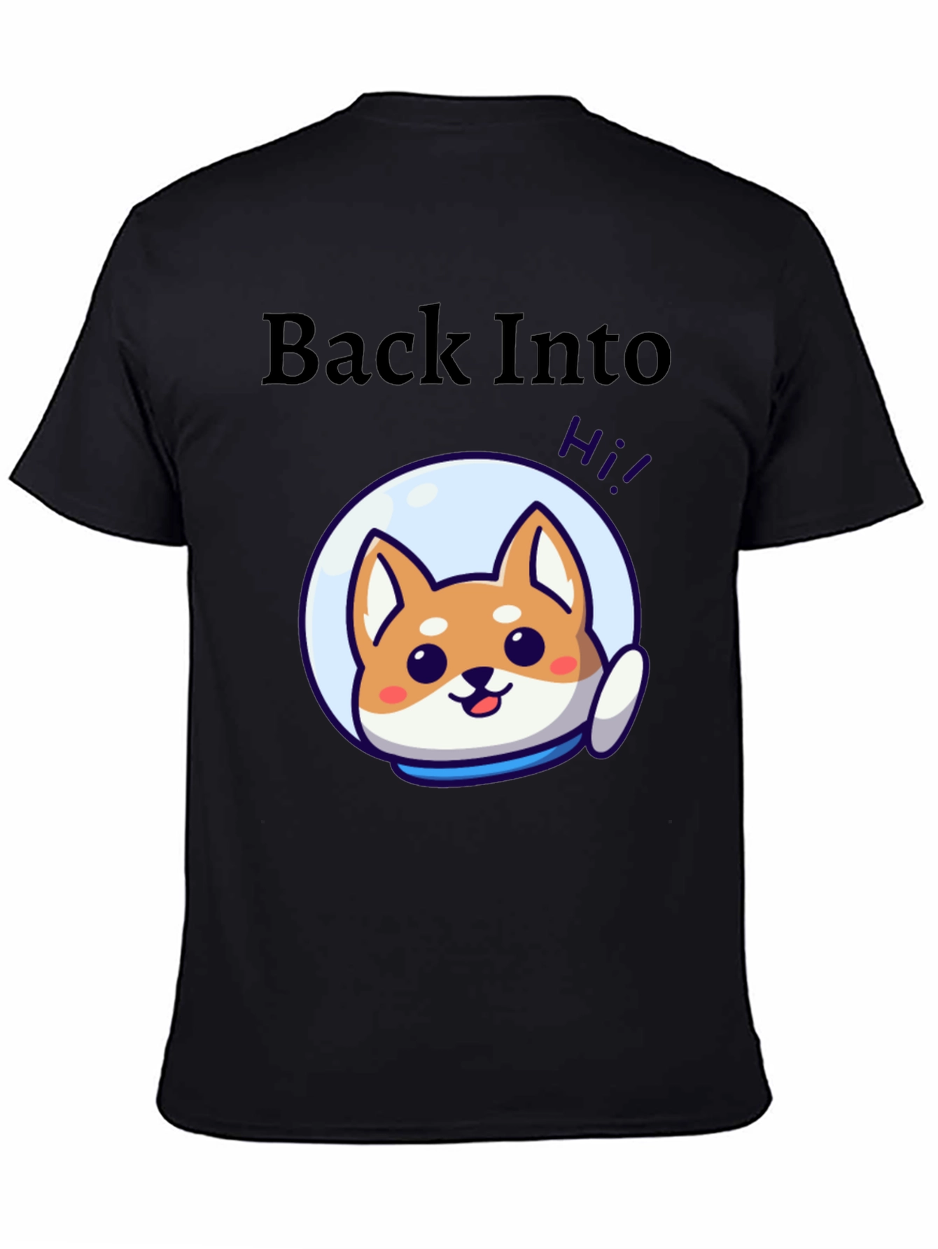 Back Into Space Doge T-Shirt - Cute Astronaut Design