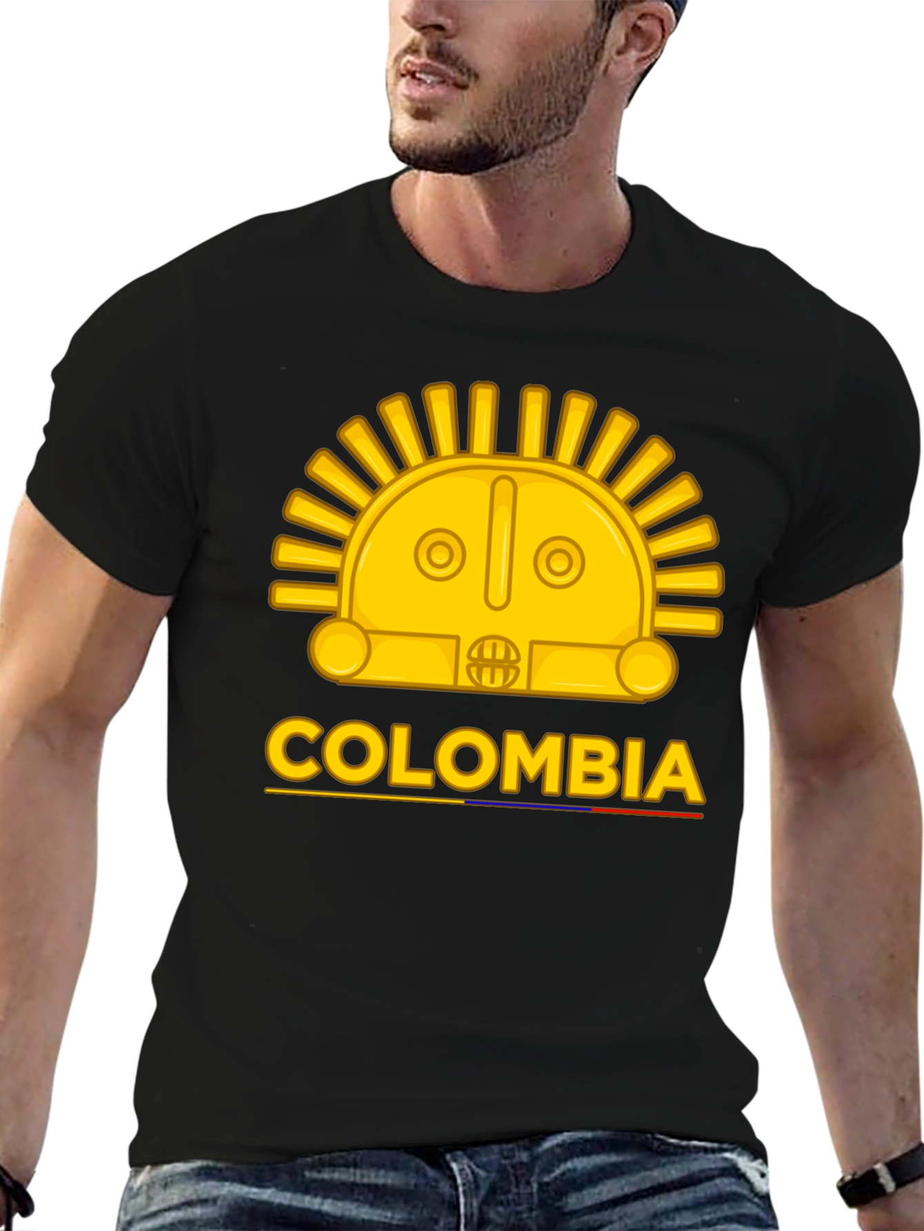 Colombia Sun T-Shirt - Gold Design