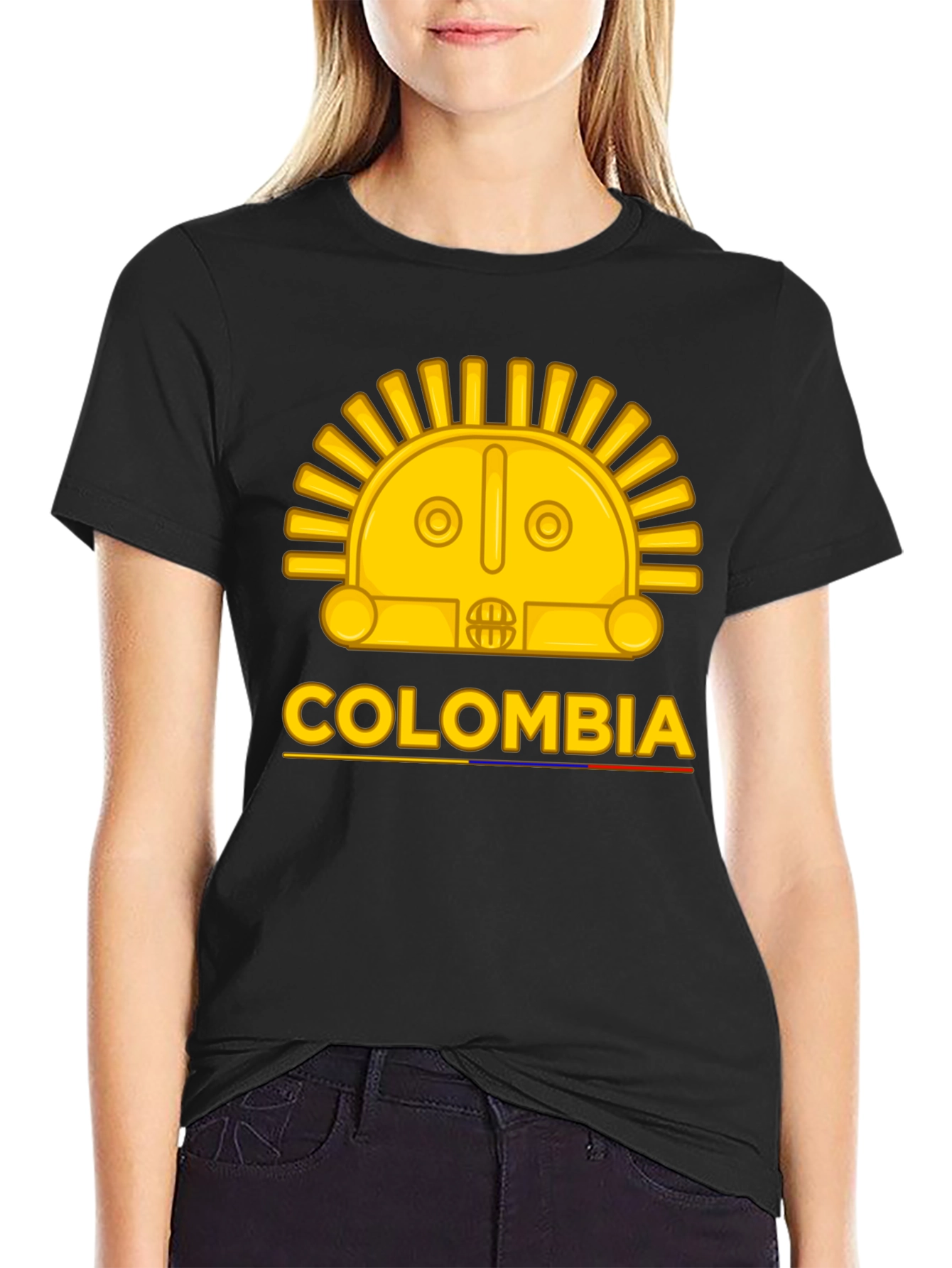 Colombia Sun T-Shirt - Gold Design