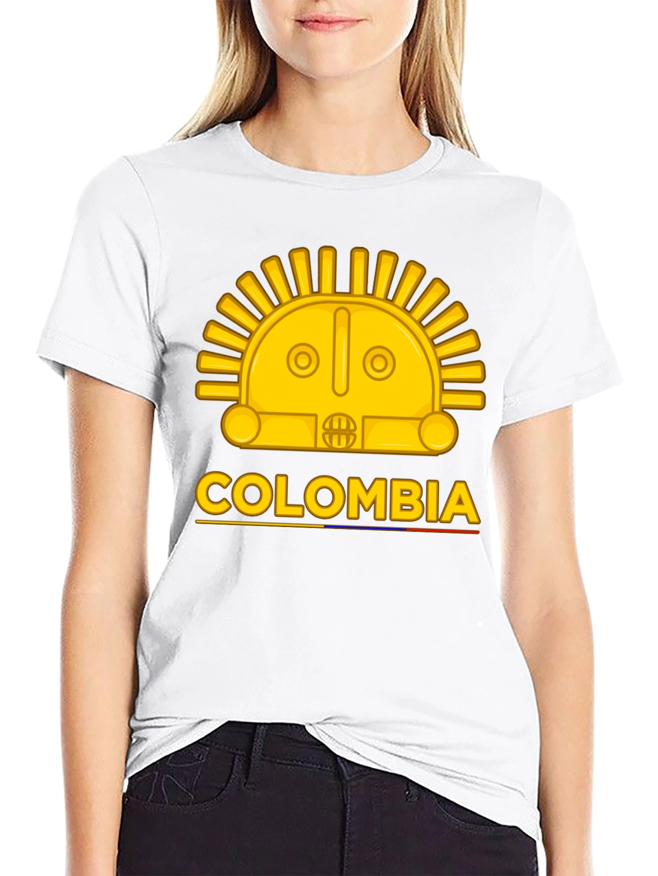 Colombia Sun T-Shirt - Gold Design