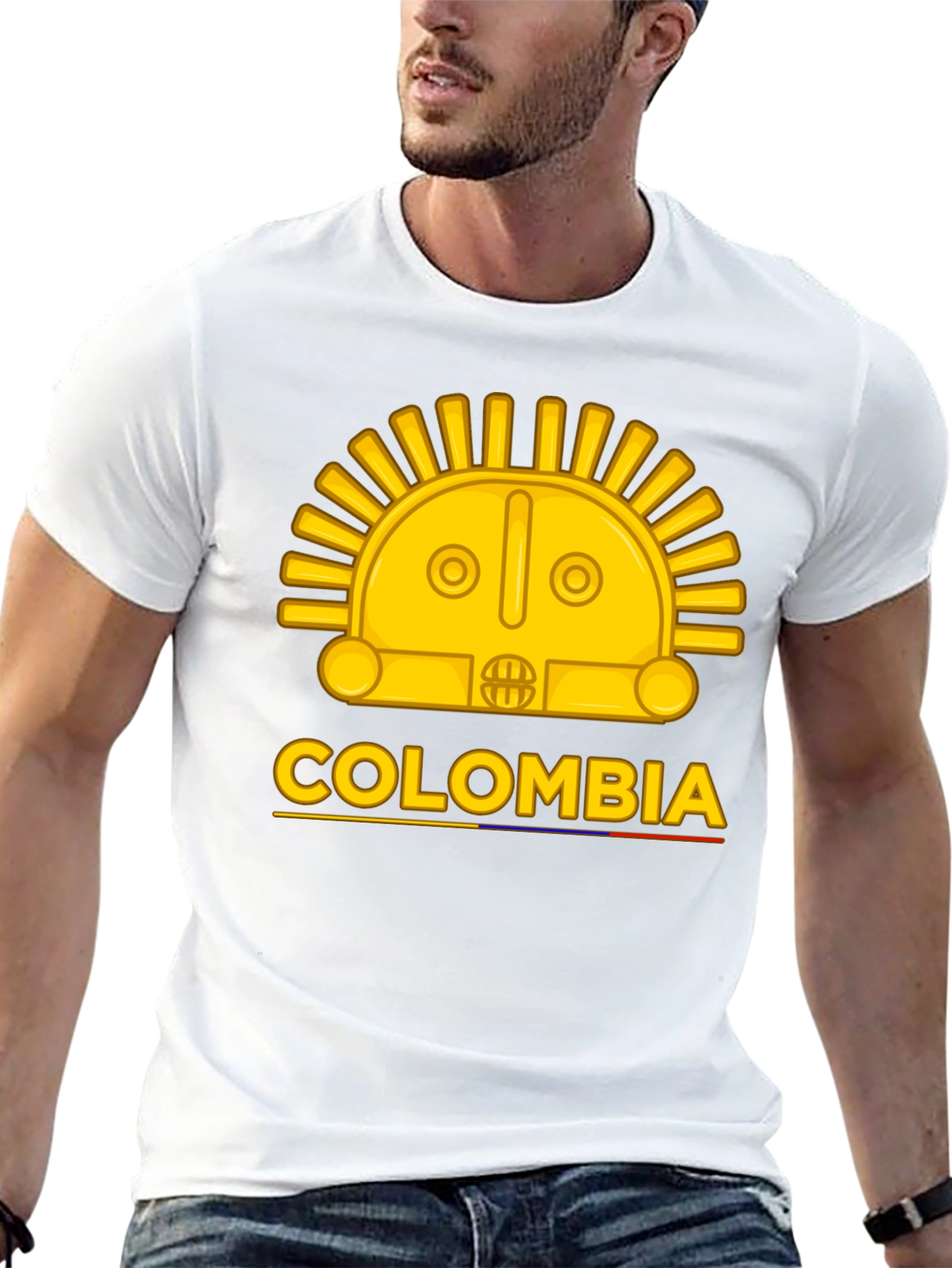 Colombia Sun T-Shirt - Gold Design