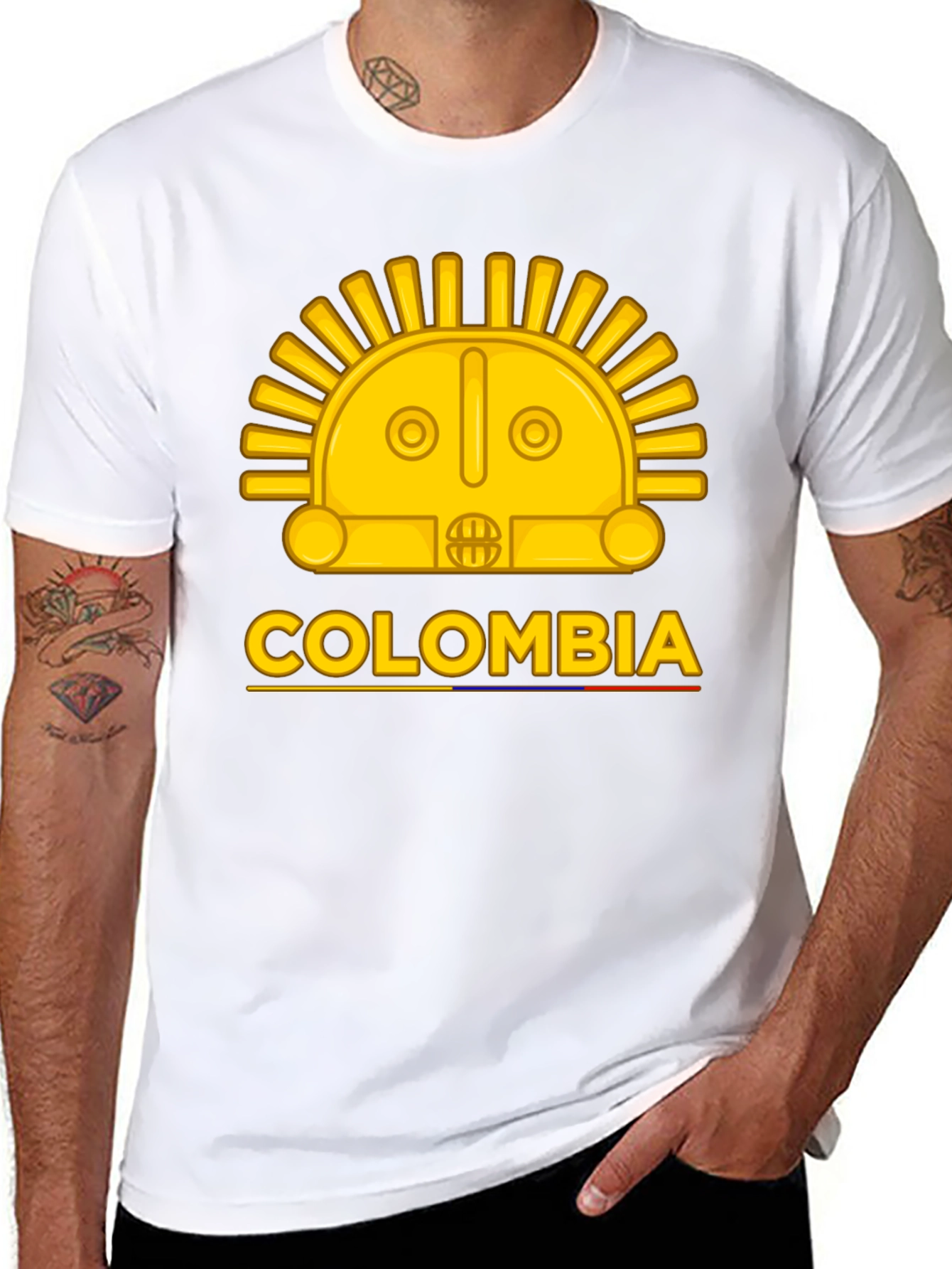 Colombia Sun T-Shirt - Gold Design