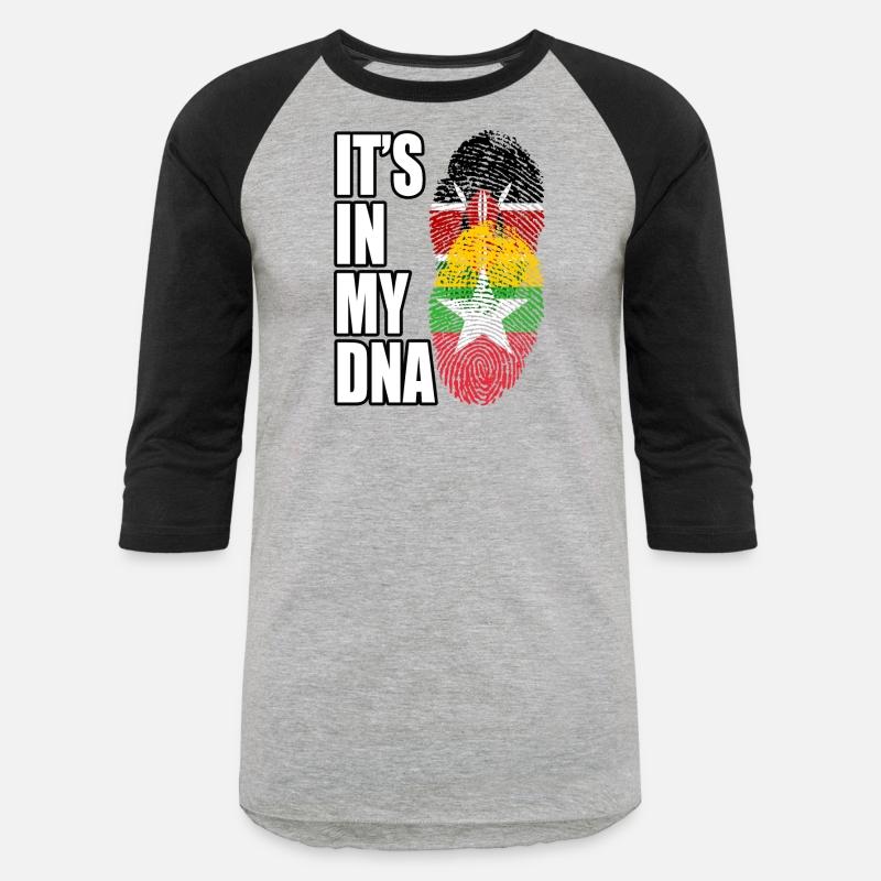 Kenyan And Burmese Mix Heritage DNA Flag