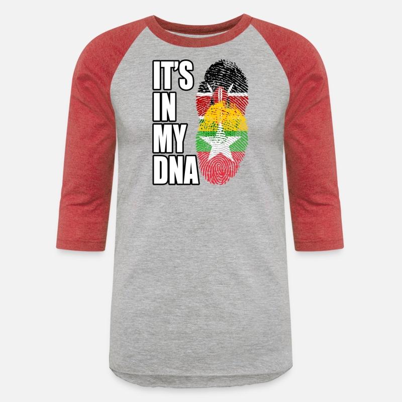 Kenyan And Burmese Mix Heritage DNA Flag