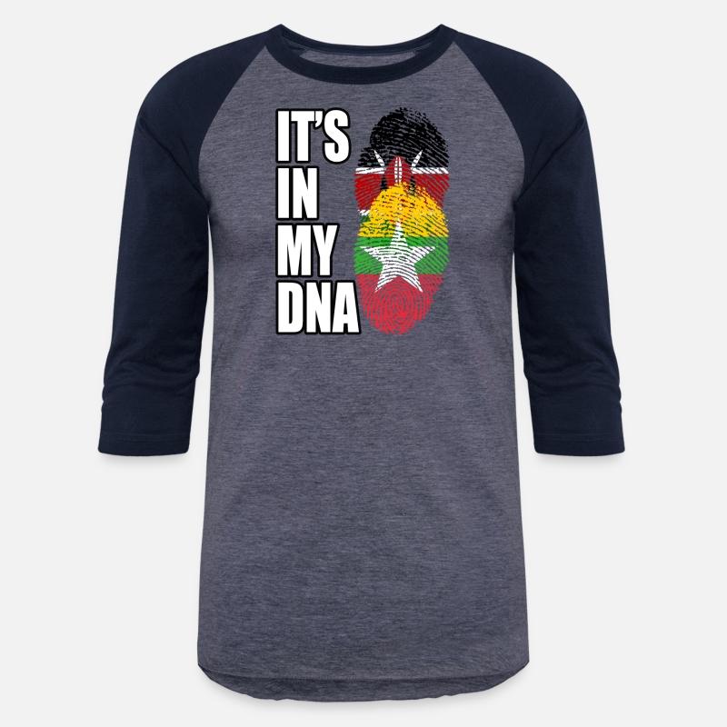 Kenyan And Burmese Mix Heritage DNA Flag