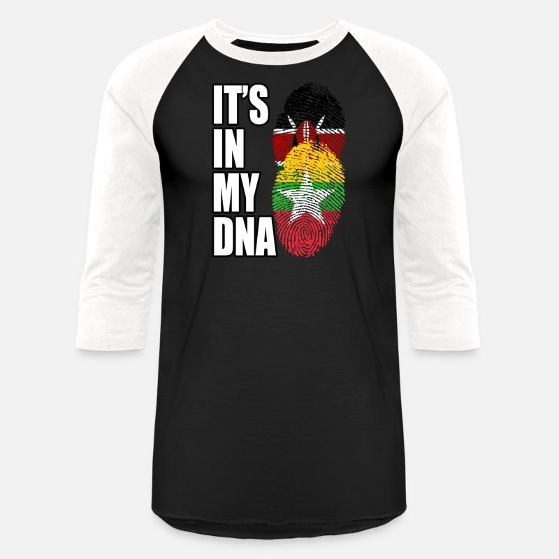 Kenyan And Burmese Mix Heritage DNA Flag