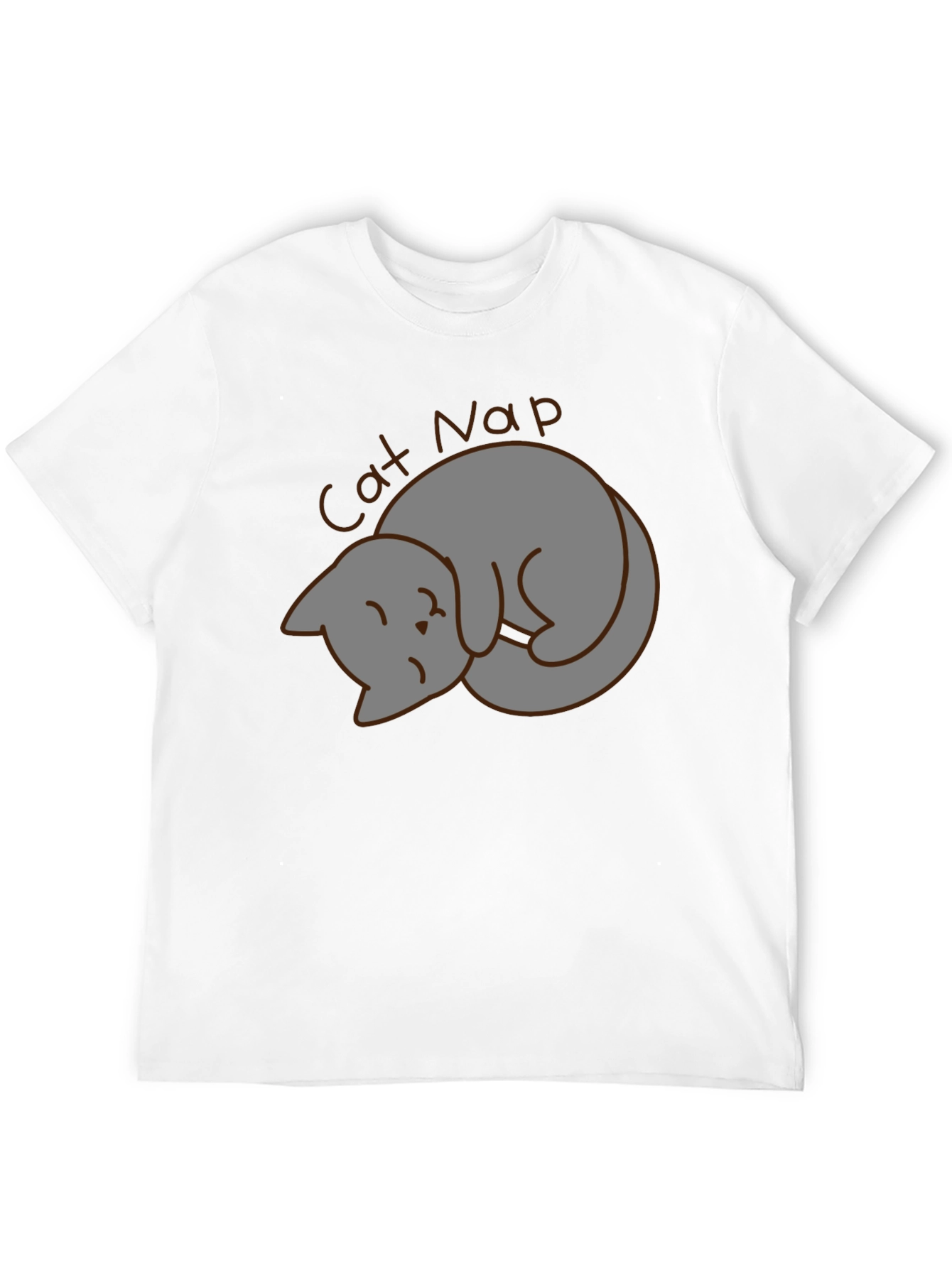 Cat Nap Graphic Tee - Unisex Black T-Shirt