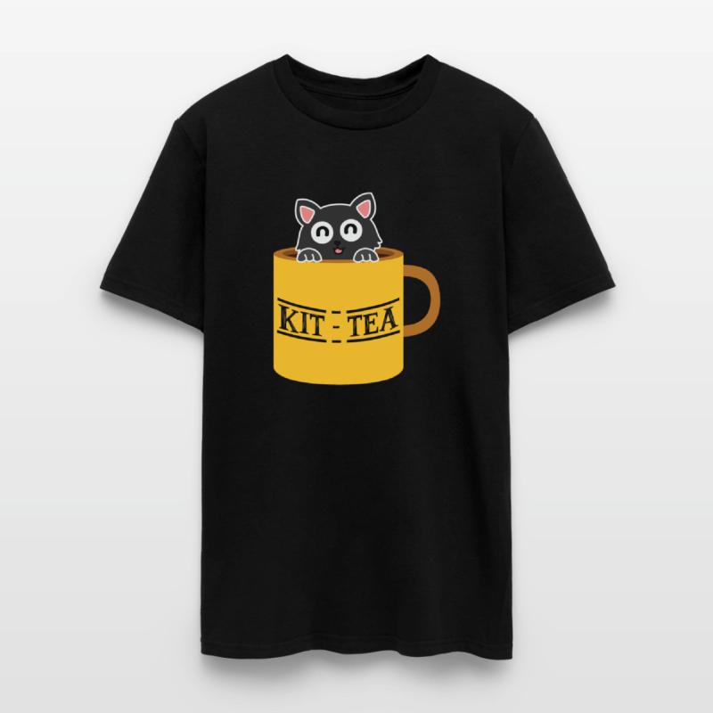 Kit-Tea Funny Kitten Black Cat
