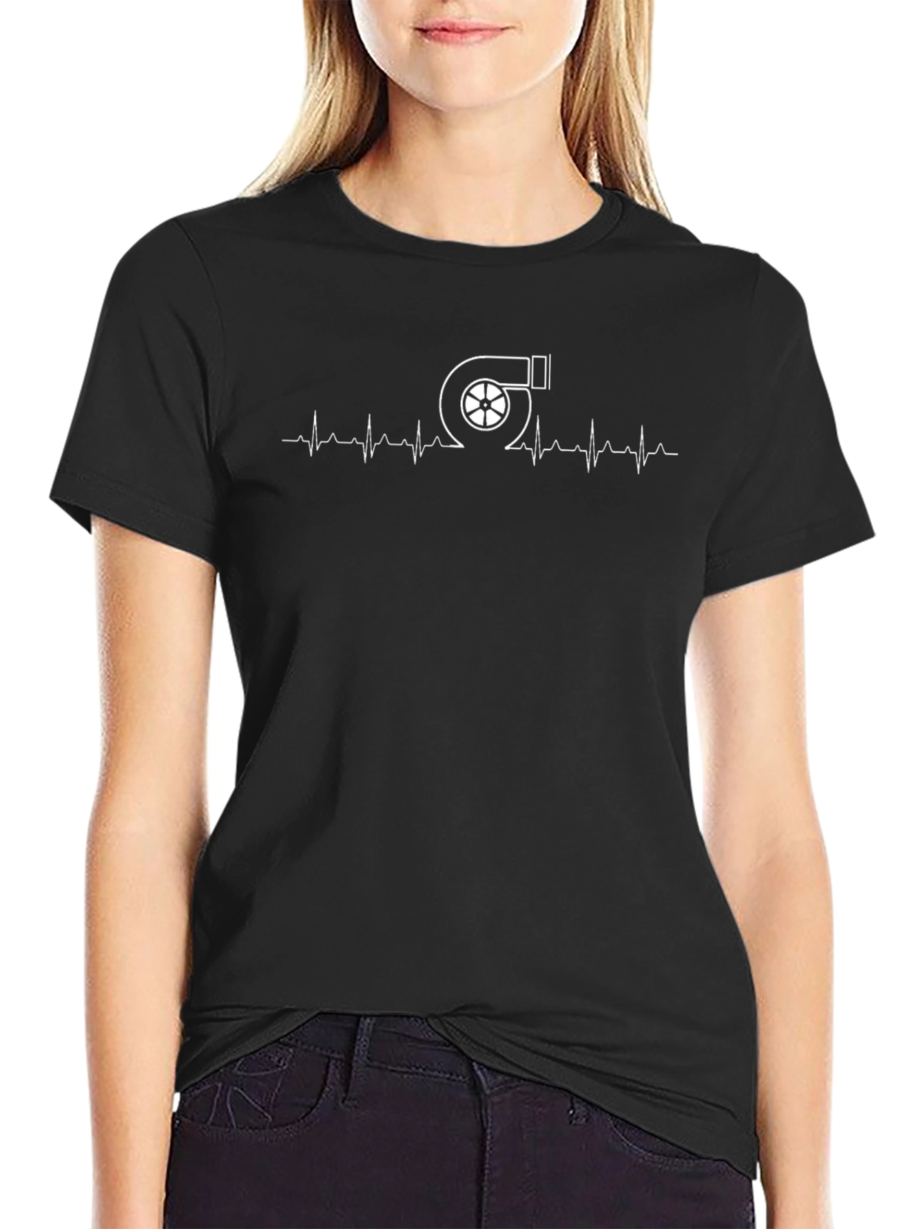 Turbo Heartbeat Graphic Tee - Auto Enthusiast Style