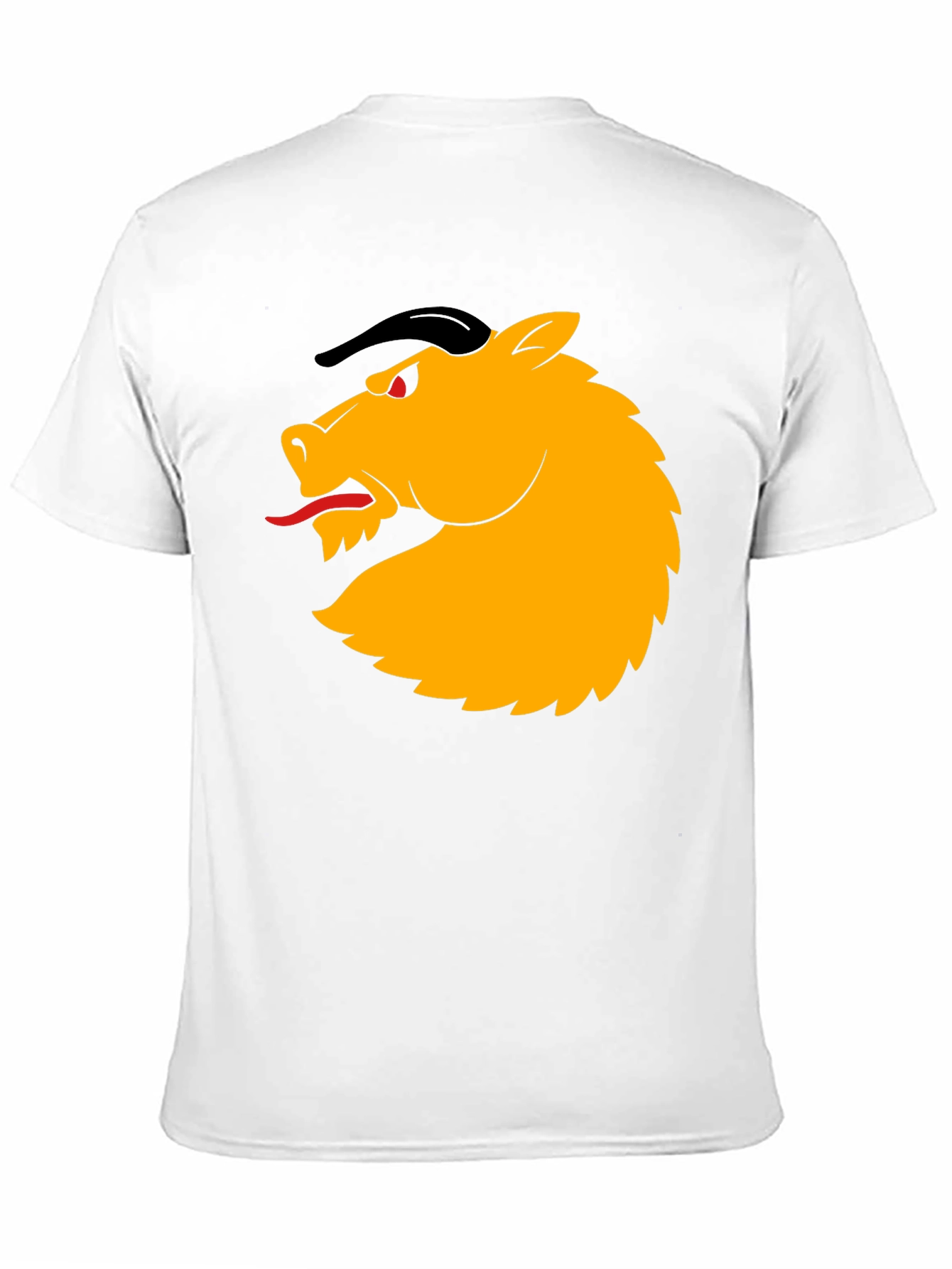 Black T-Shirt with Horse Design
