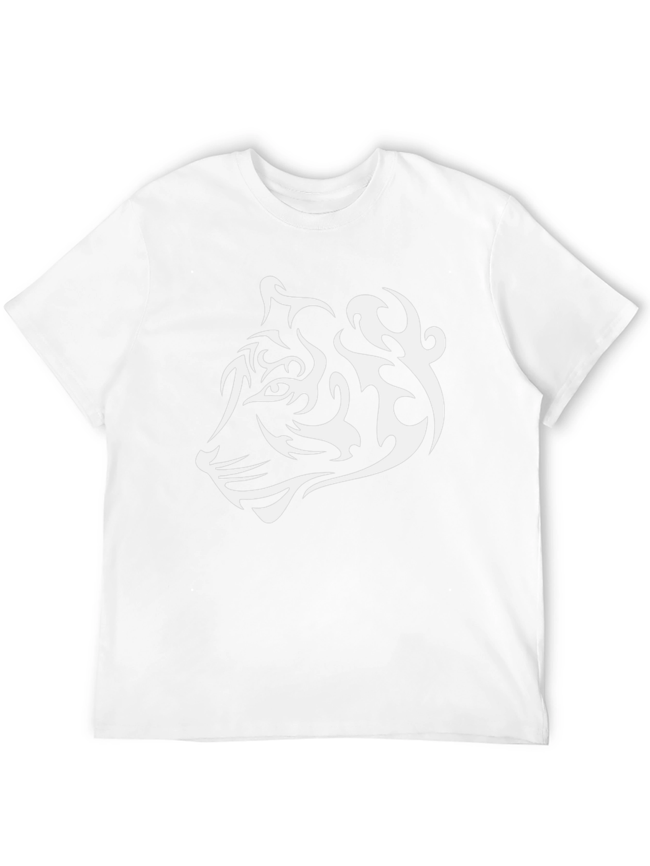 Tribal Tiger Graphic Tee - Cool Black T-Shirt