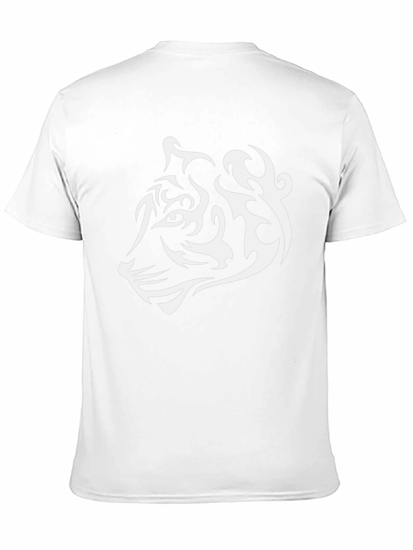 Tribal Tiger Graphic Tee - Cool Black T-Shirt
