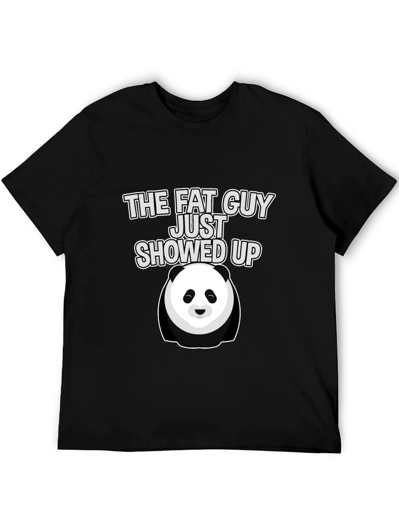 The Fat Guy Panda Graphic T-Shirt