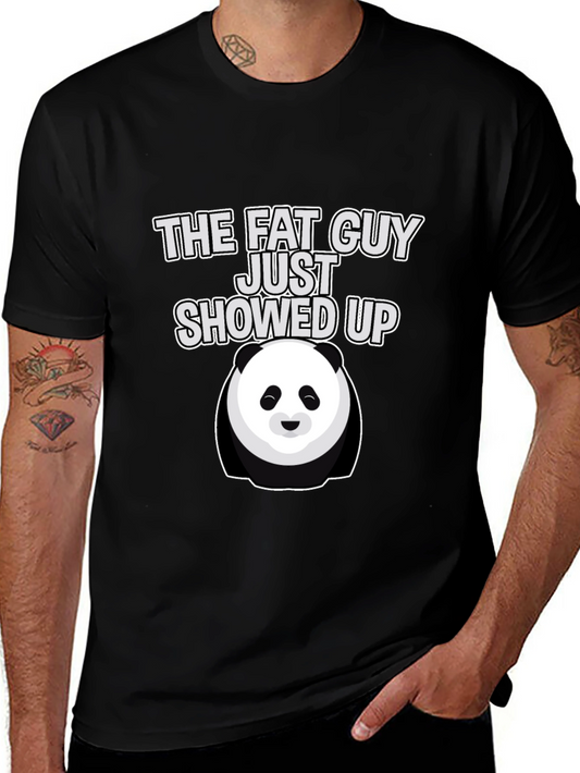 The Fat Guy Panda Graphic T-Shirt