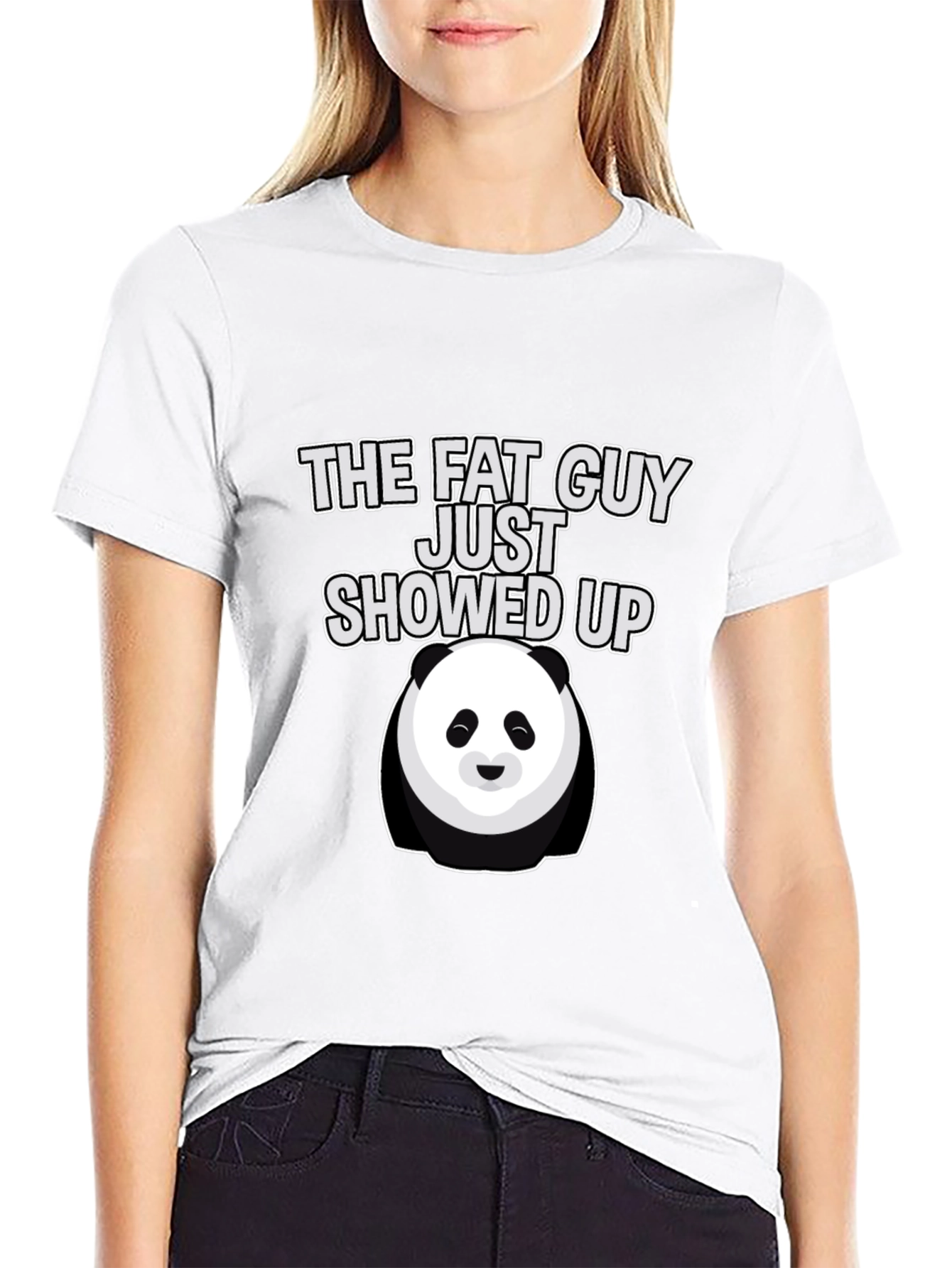 The Fat Guy Panda Graphic T-Shirt