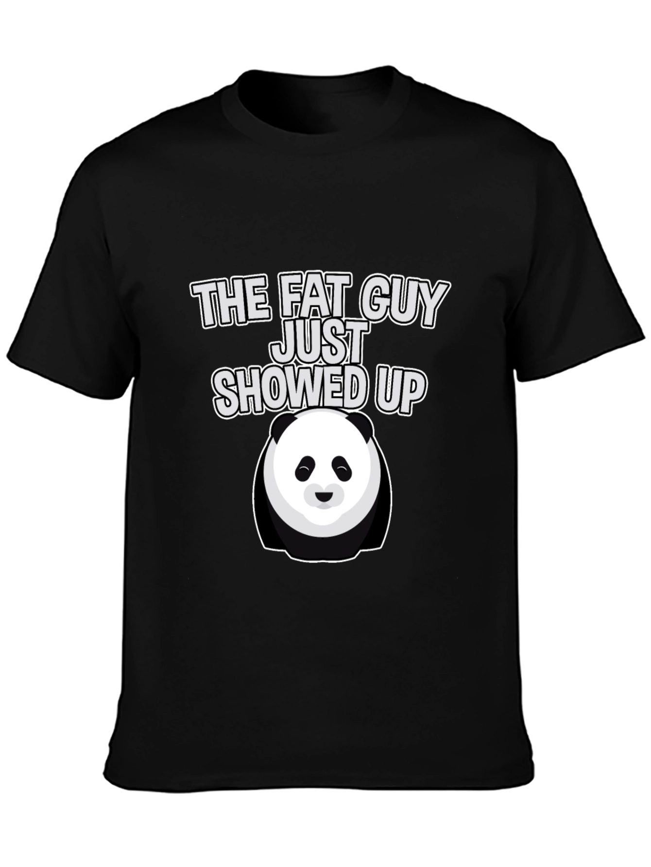 The Fat Guy Panda Graphic T-Shirt