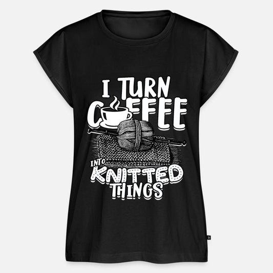 Knitting I turn coffee into knitted things