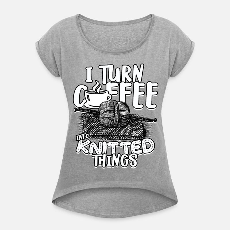 Knitting I turn coffee into knitted things