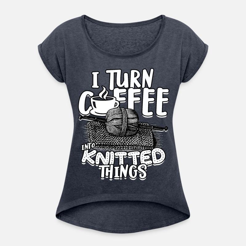 Knitting I turn coffee into knitted things