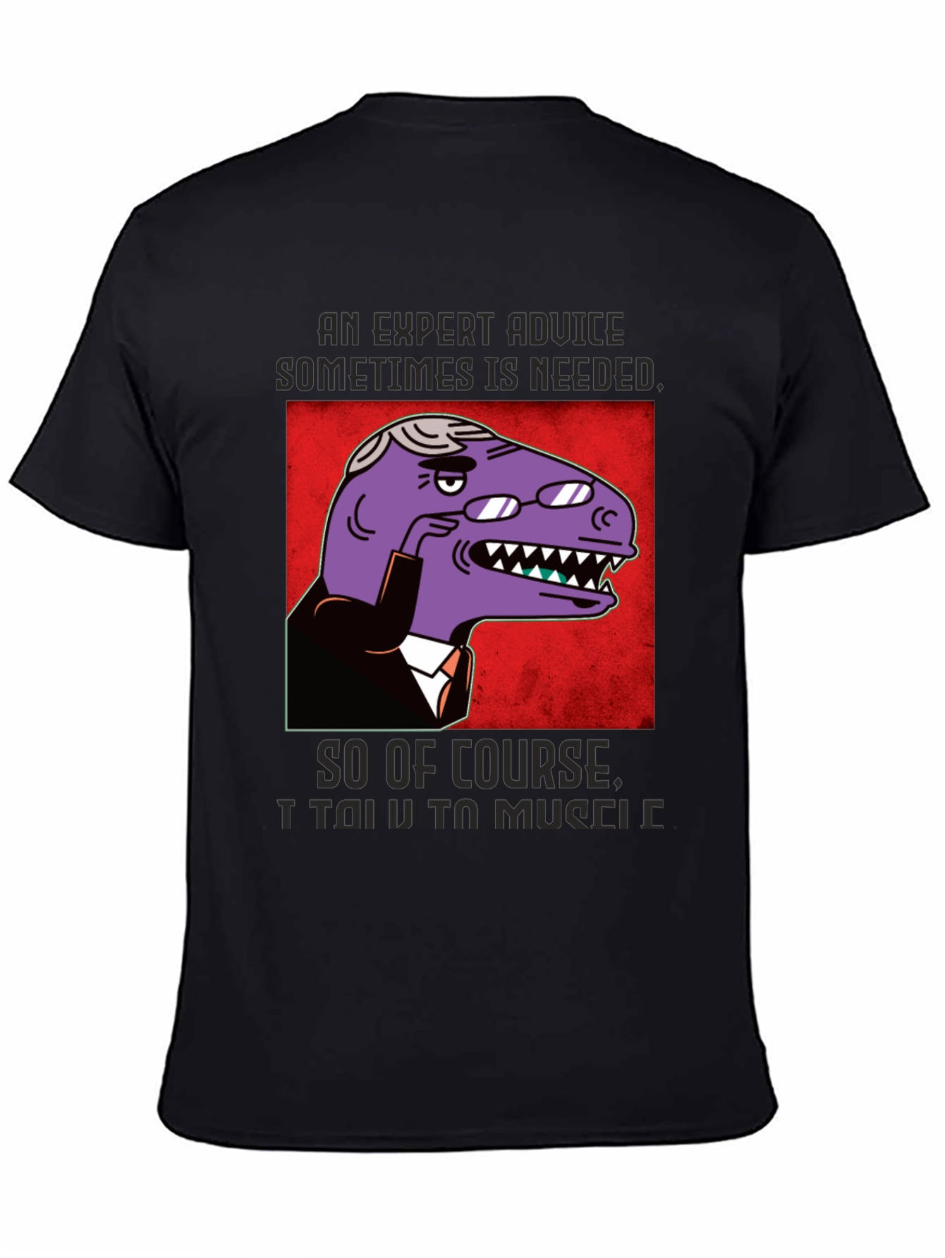 Expert Advice Dinosaur Graphic T-Shirt