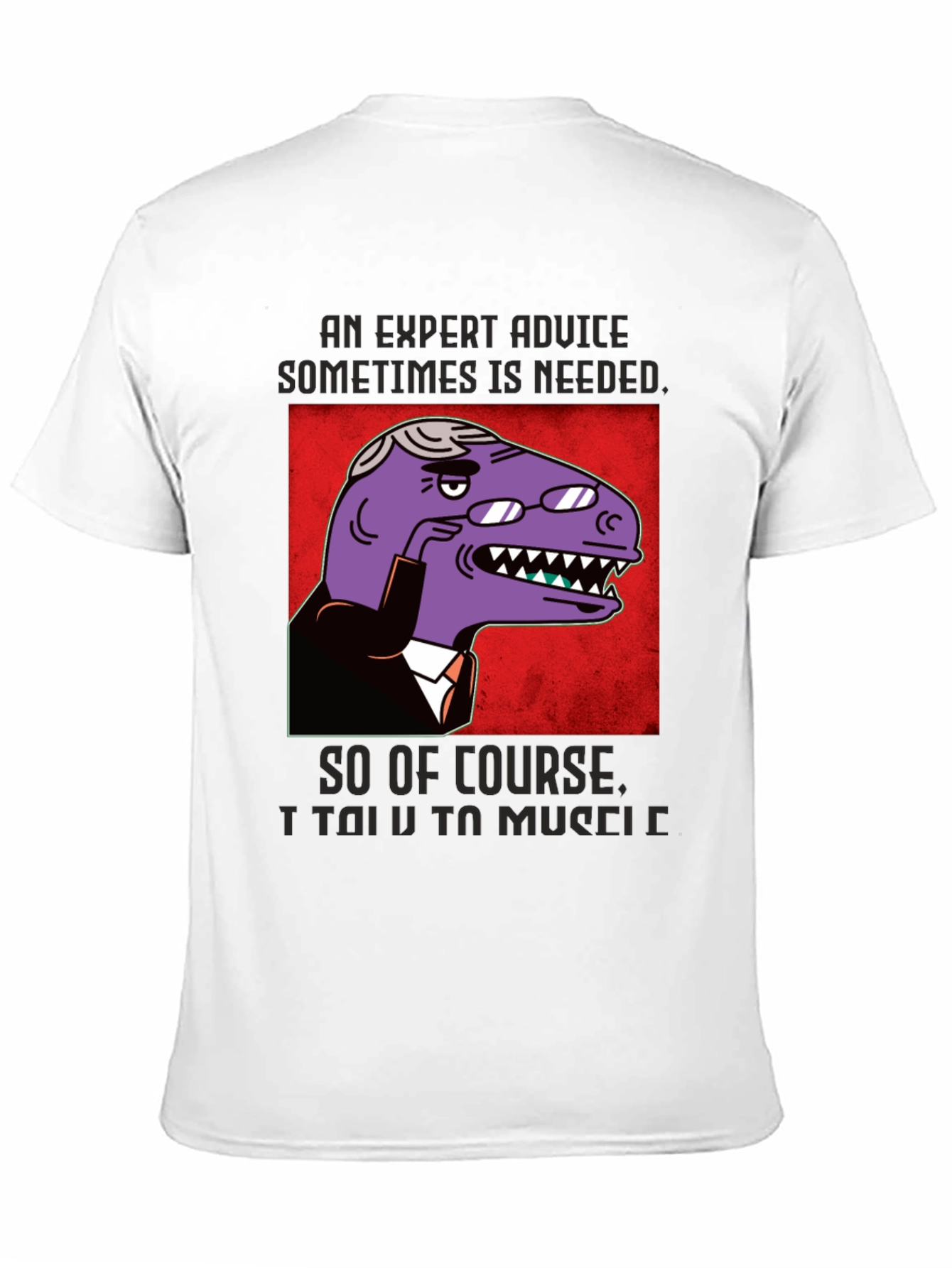 Expert Advice Dinosaur Graphic T-Shirt