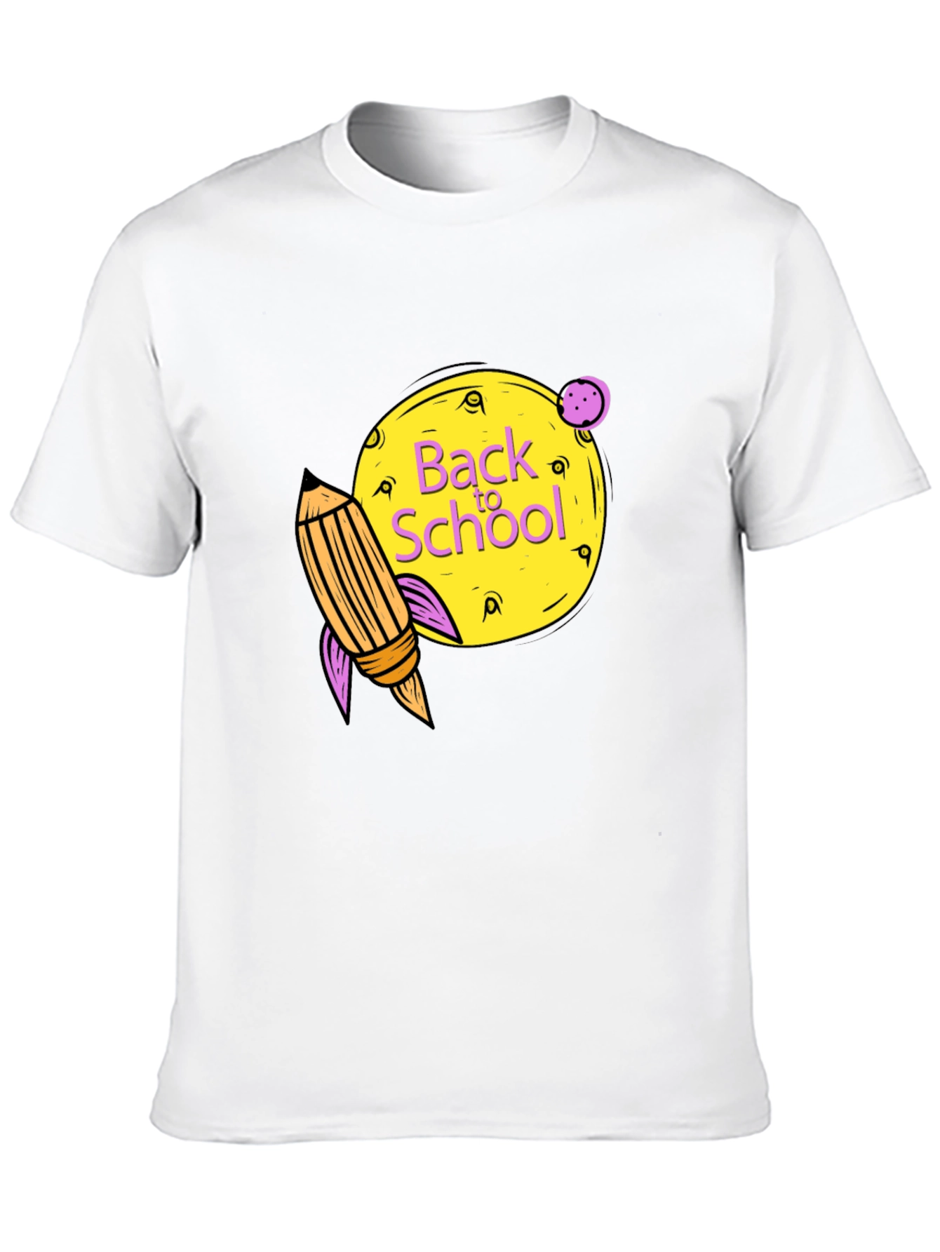 Back to School Graphic Tee - Black Cotton Shirt