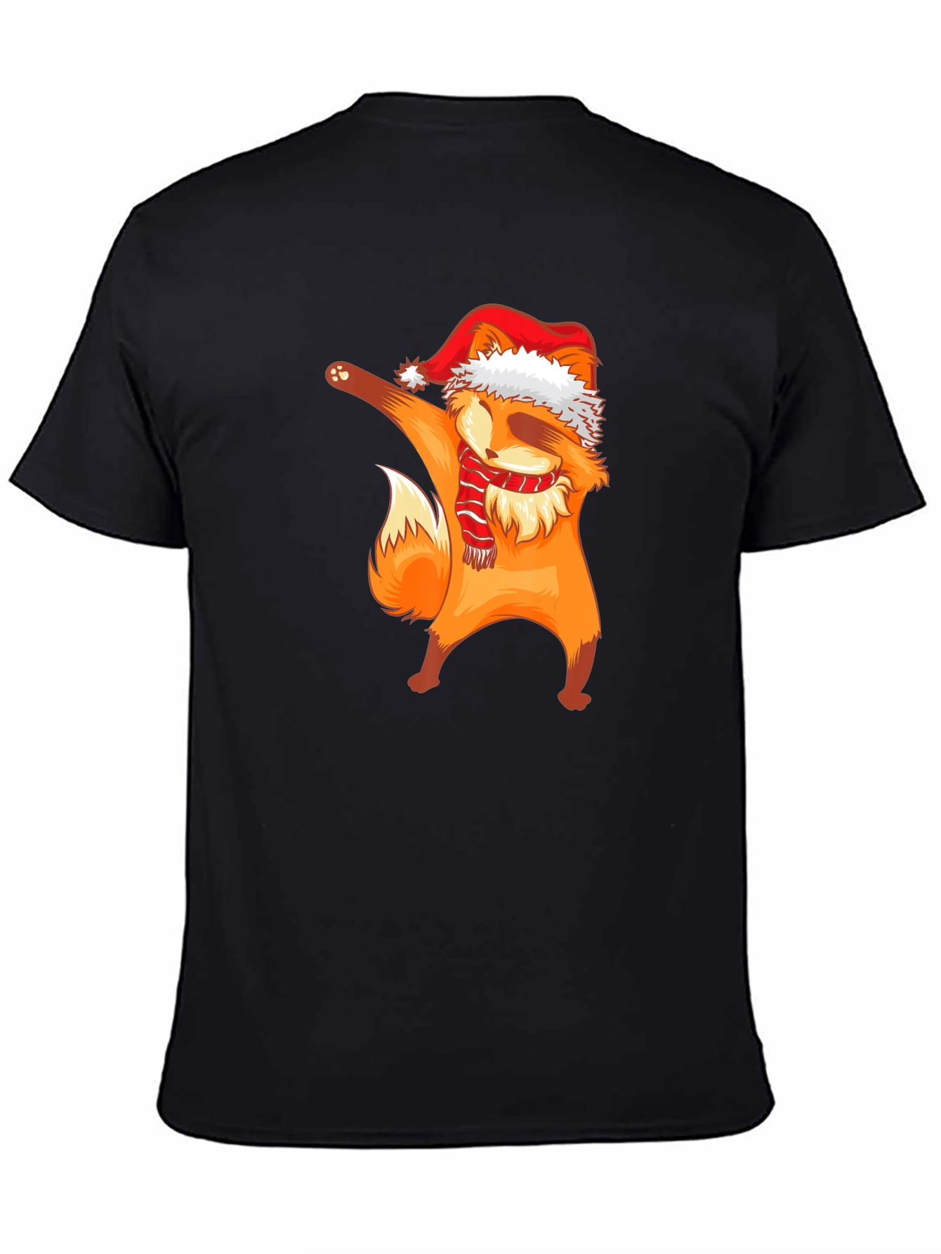 Dabbing Fox Christmas Graphic T-Shirt