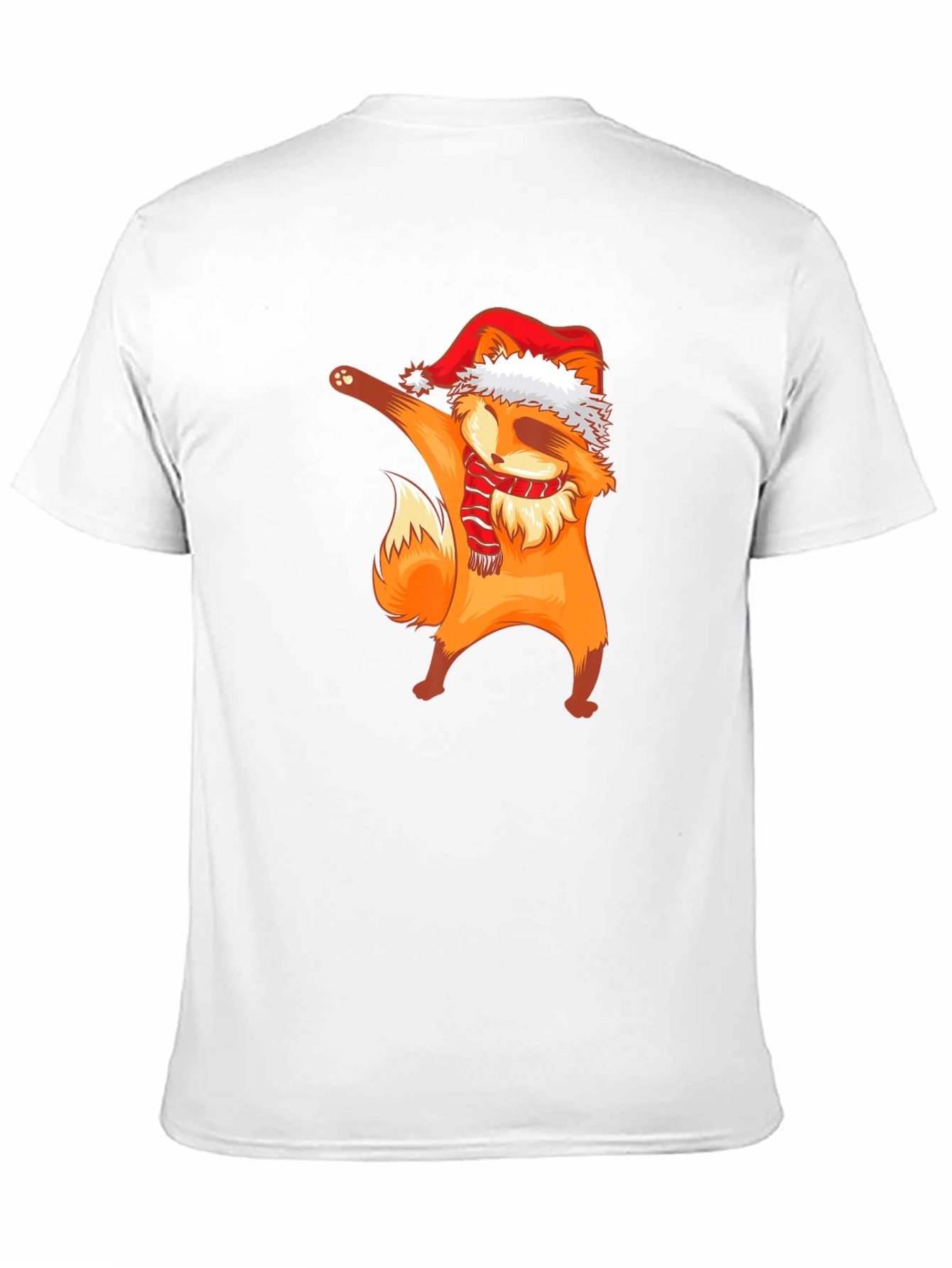 Dabbing Fox Christmas Graphic T-Shirt