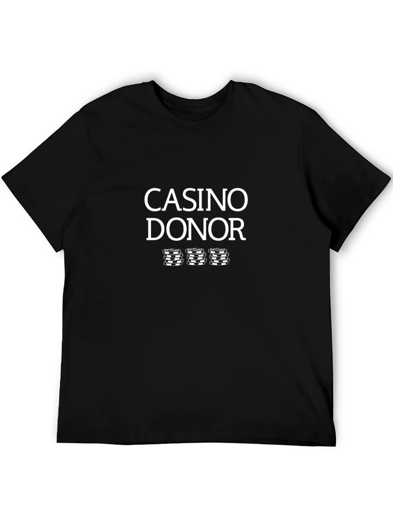 Casino Donor Graphic T-Shirt - Black